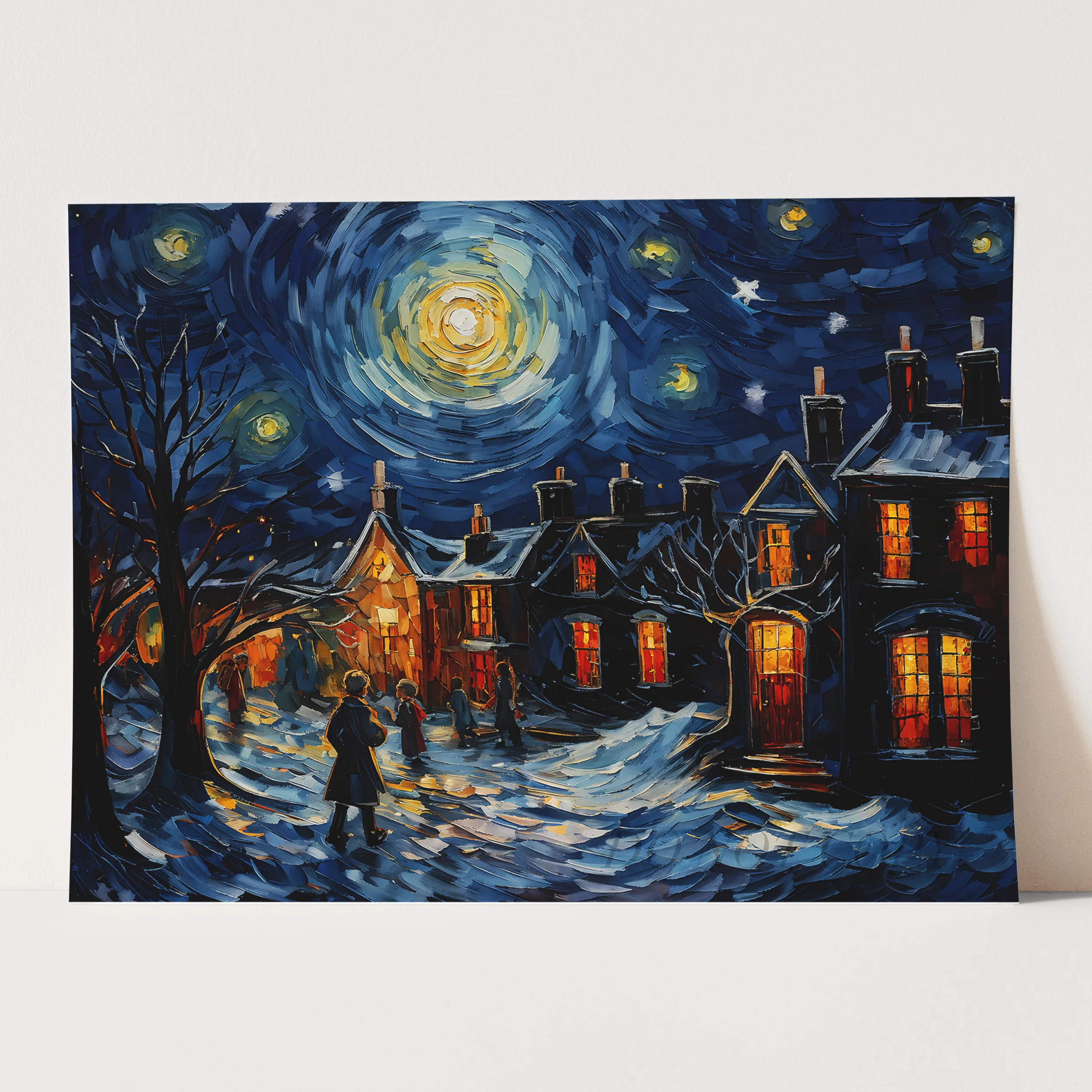 A Christmas Carol as Van Gogh Starry Night - Image 3