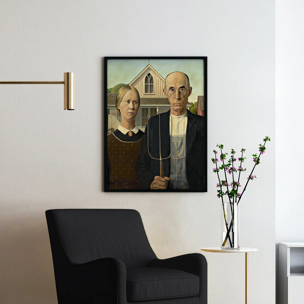 American Gothic by Grant Wood - Image 2
