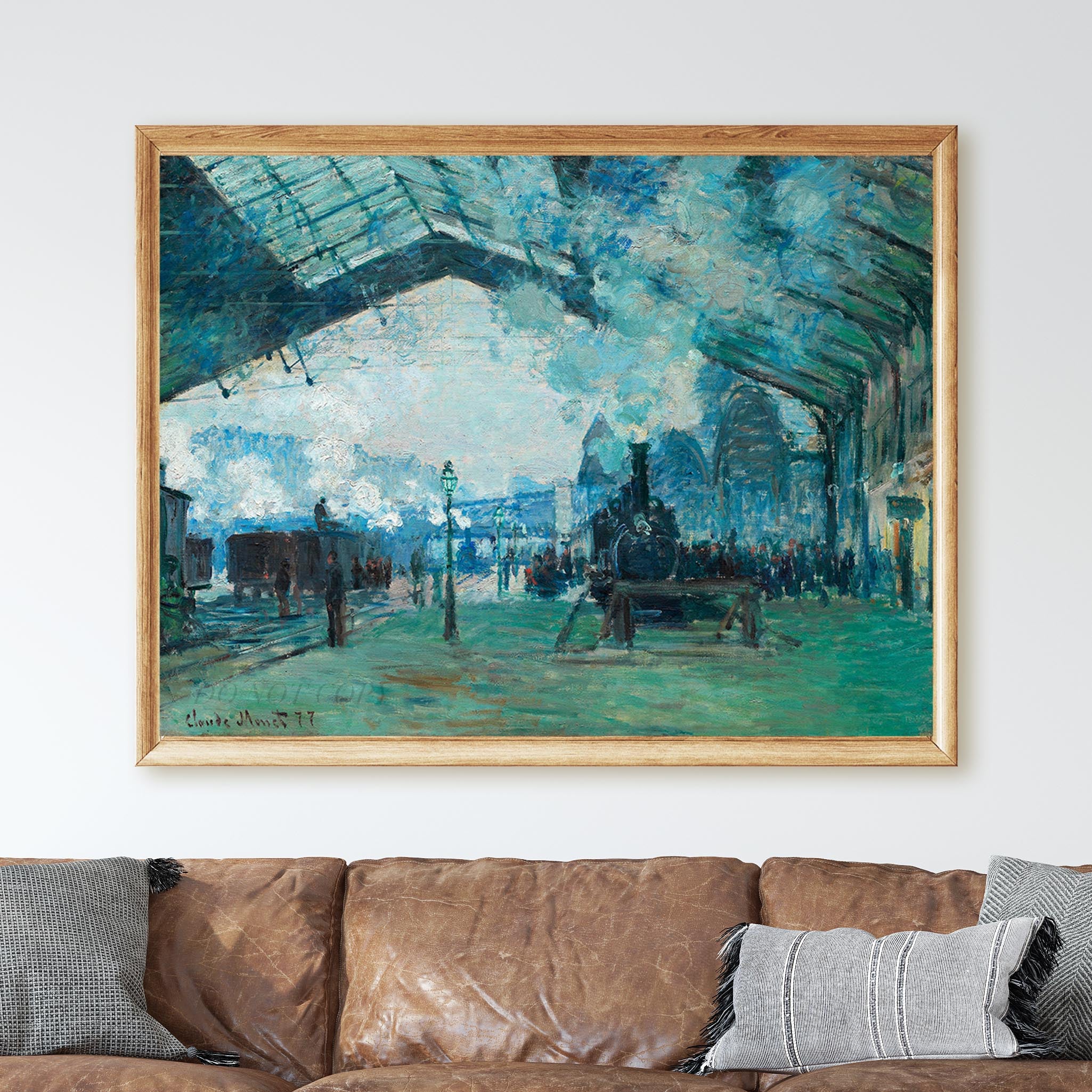 Arrival of the Normandy Train, Gare Saint-Lazare (1887) by Claude Monet - Image 2