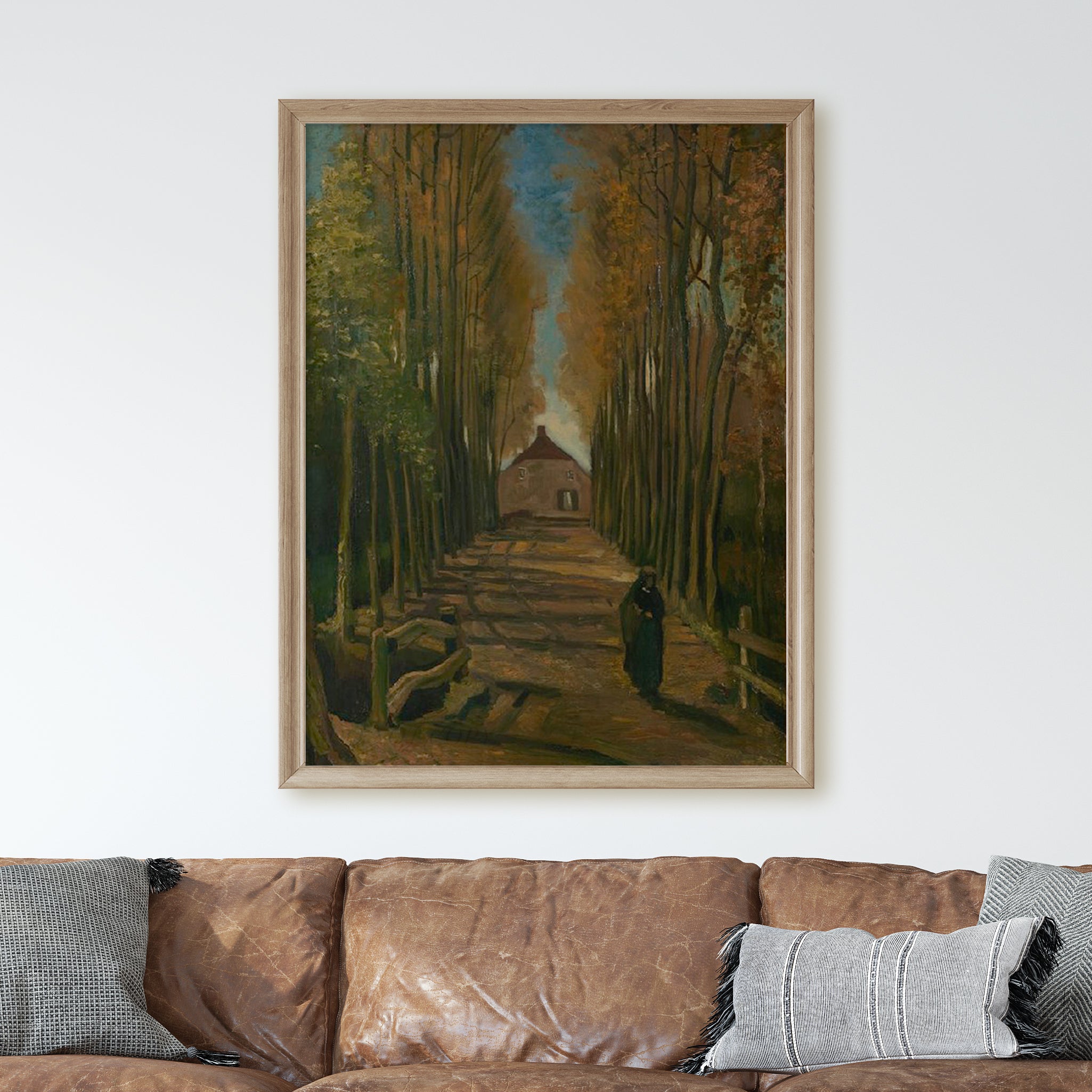 Avenue of Poplars in Autumn (1884) by Van Gogh - Image 2