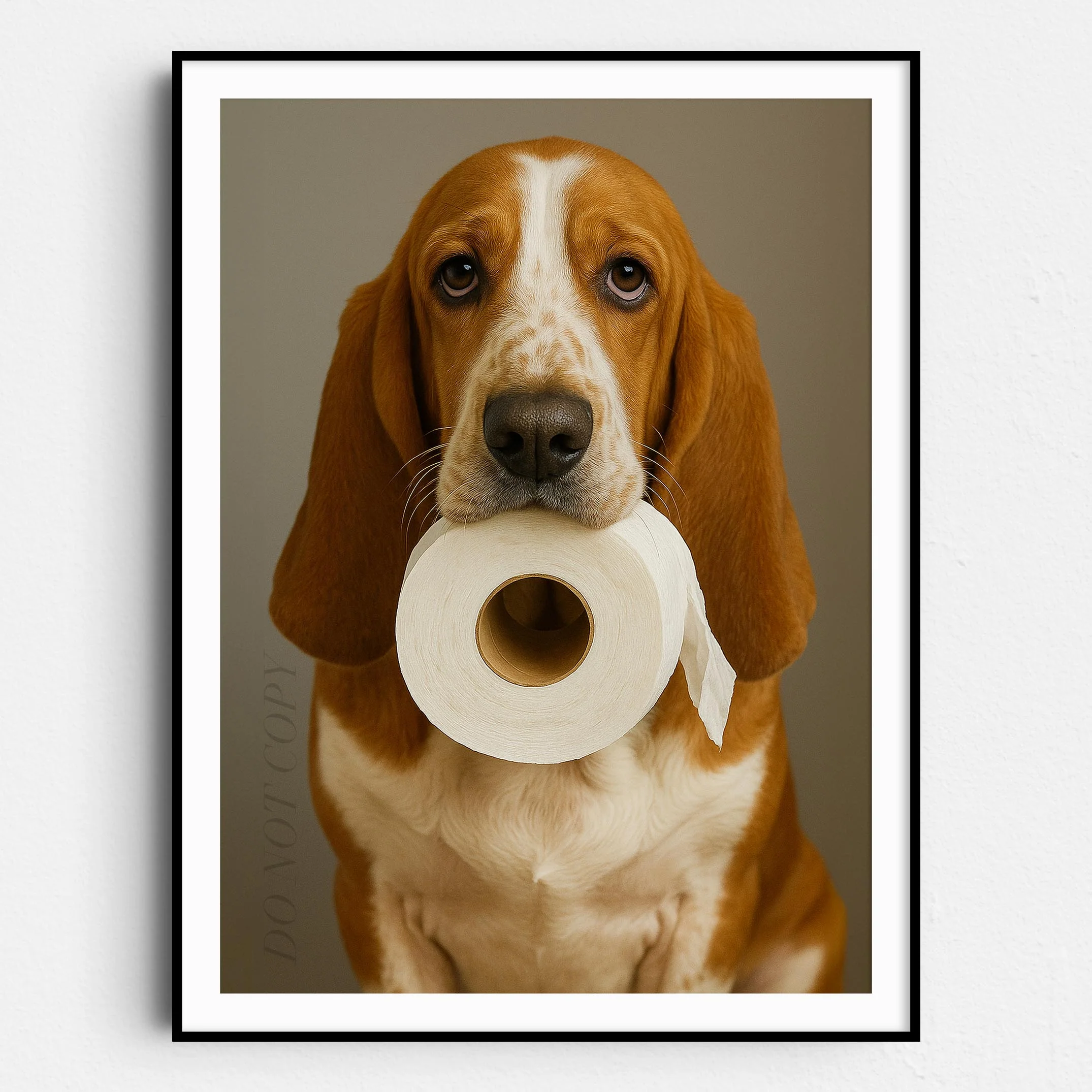 Basset Hound Dog Toilet Paper