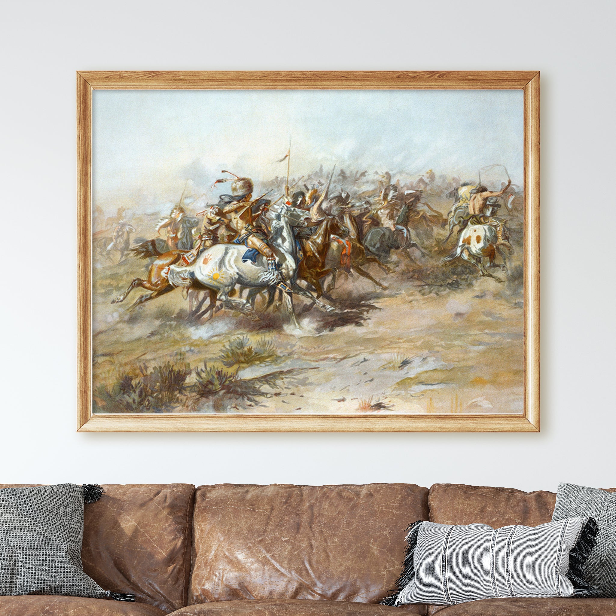 Battle of the Little Bighorn (1876) by Charles Marion Russell - Image 2