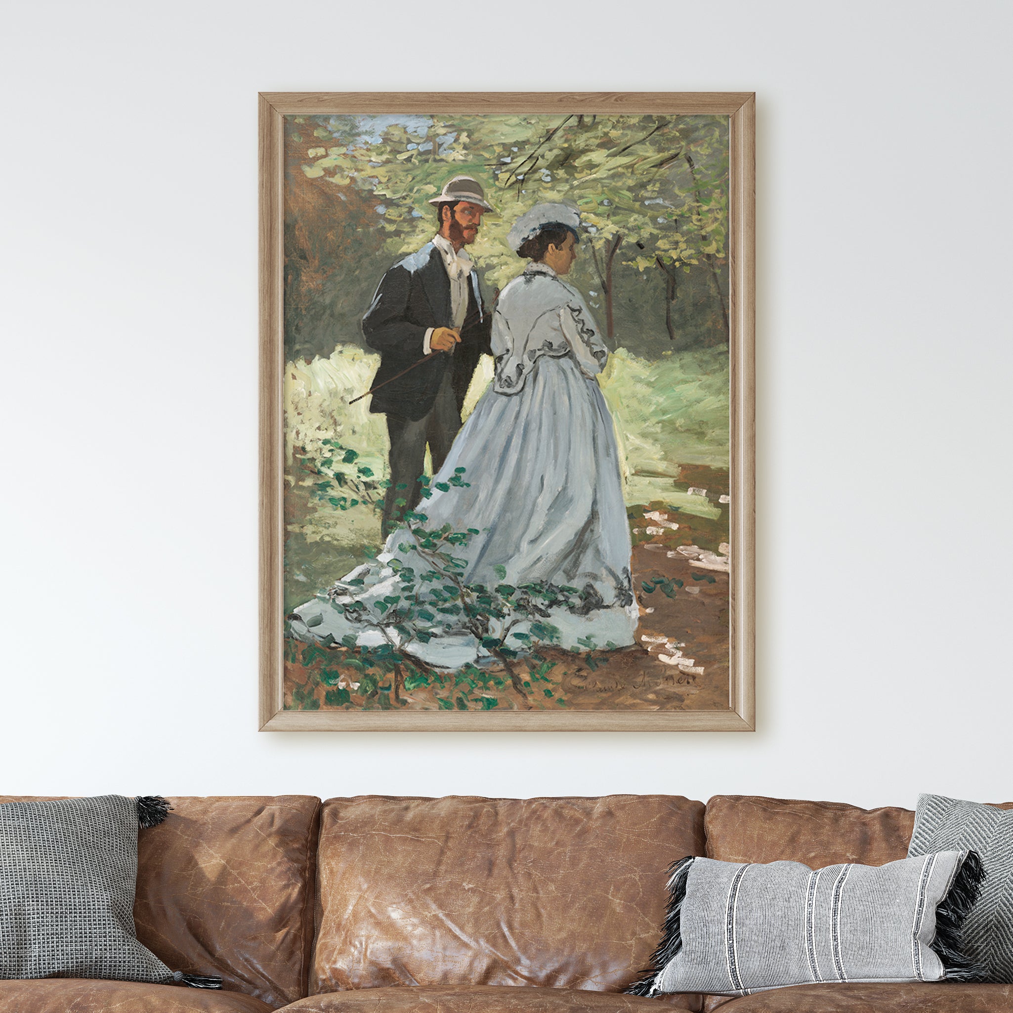 Bazille and Camille (1865) by Claude Monet - Image 2