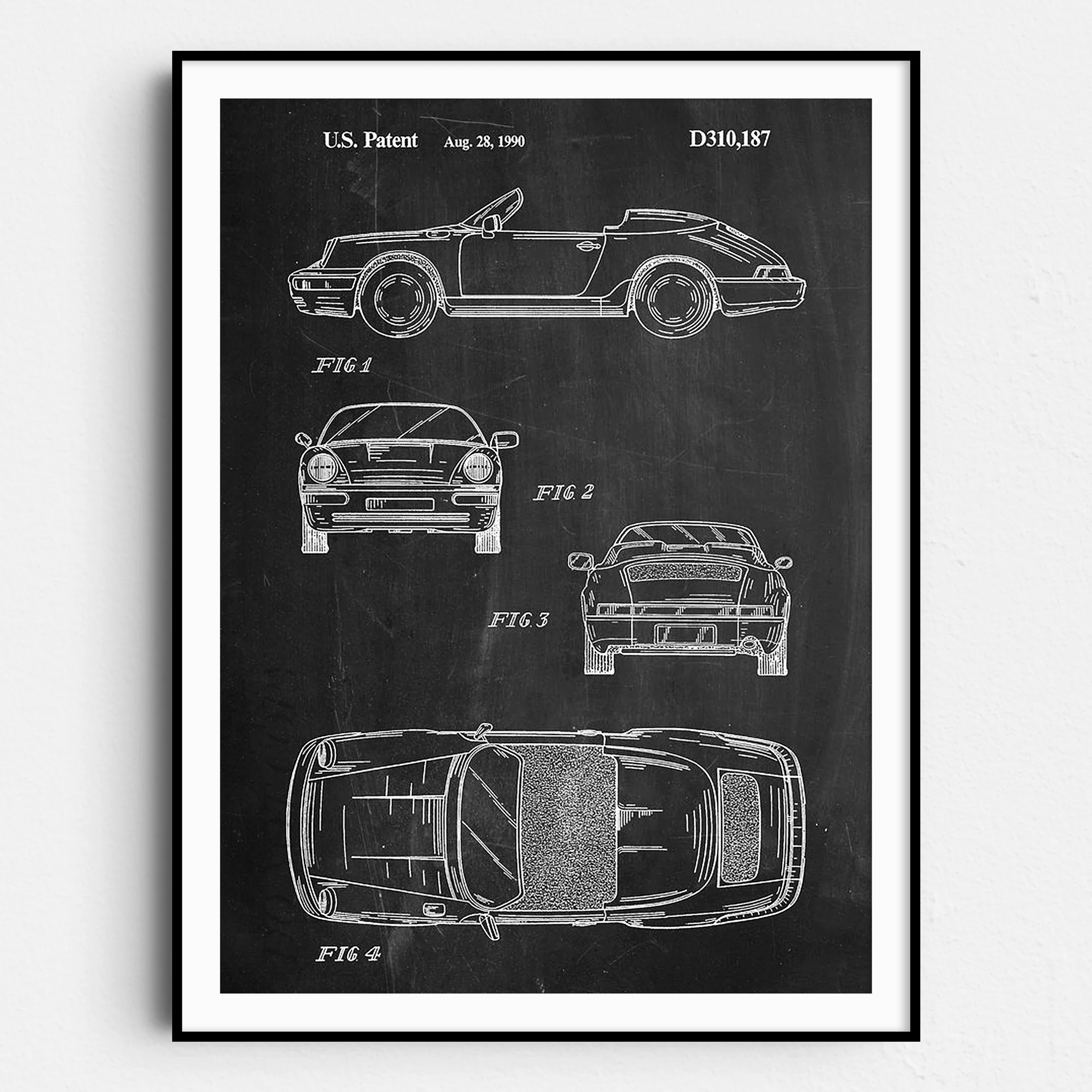Black Porsche Patent 1990