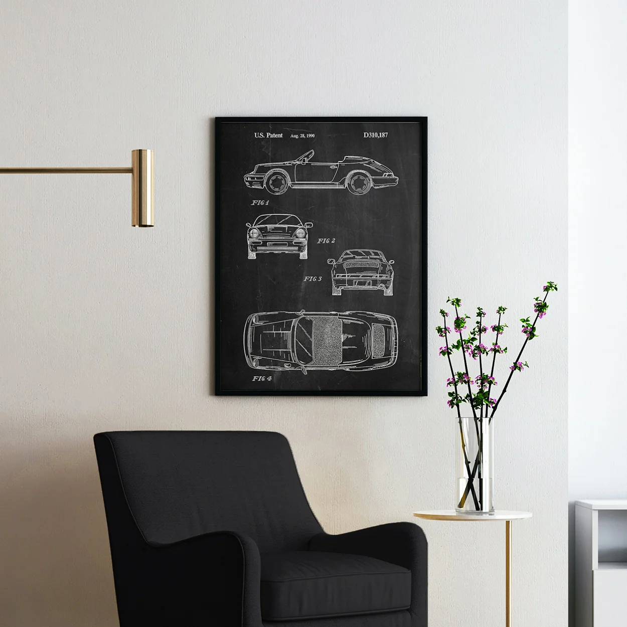 Black Porsche Patent 1990 - Image 2