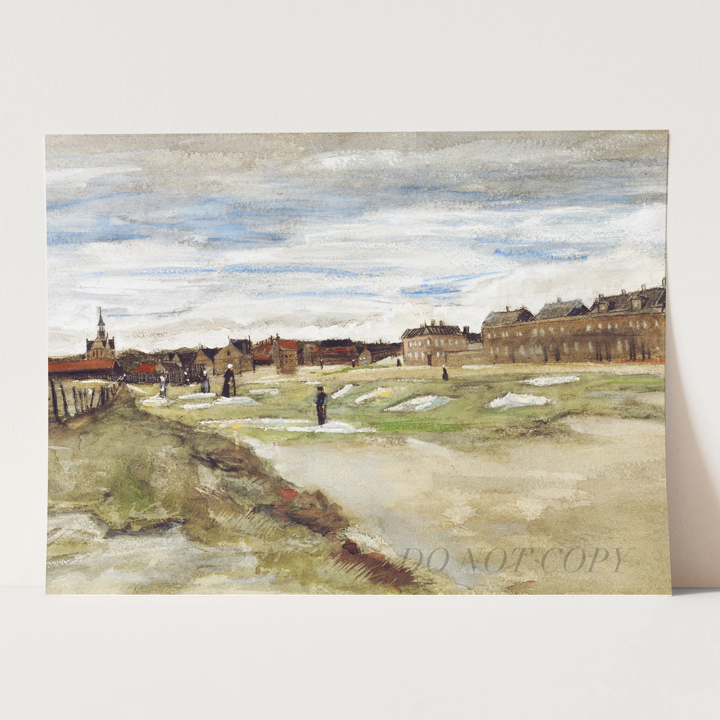 Bleaching Ground at Scheveningen (1882) by Van Gogh - Image 3