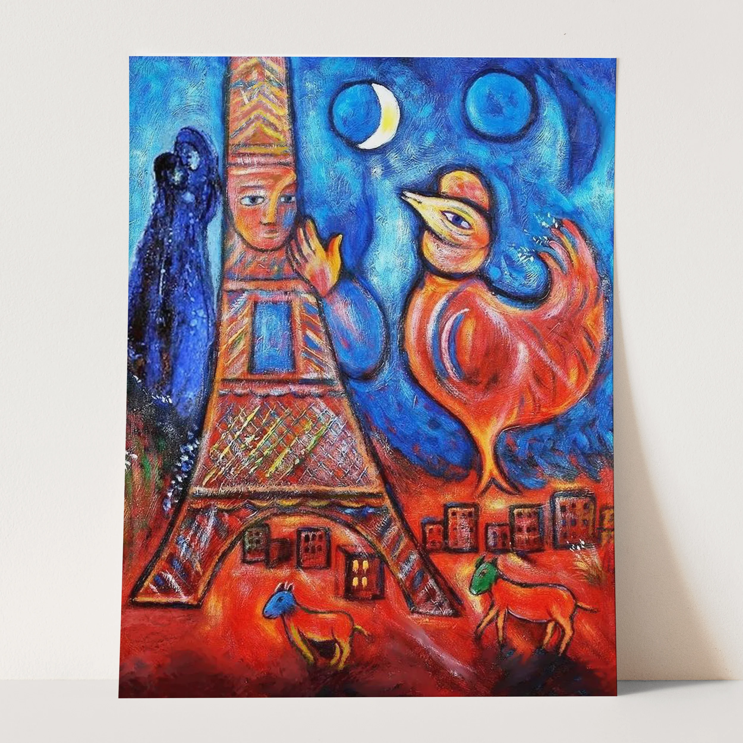 Bonjour Paris by Marc Chagall - Image 3