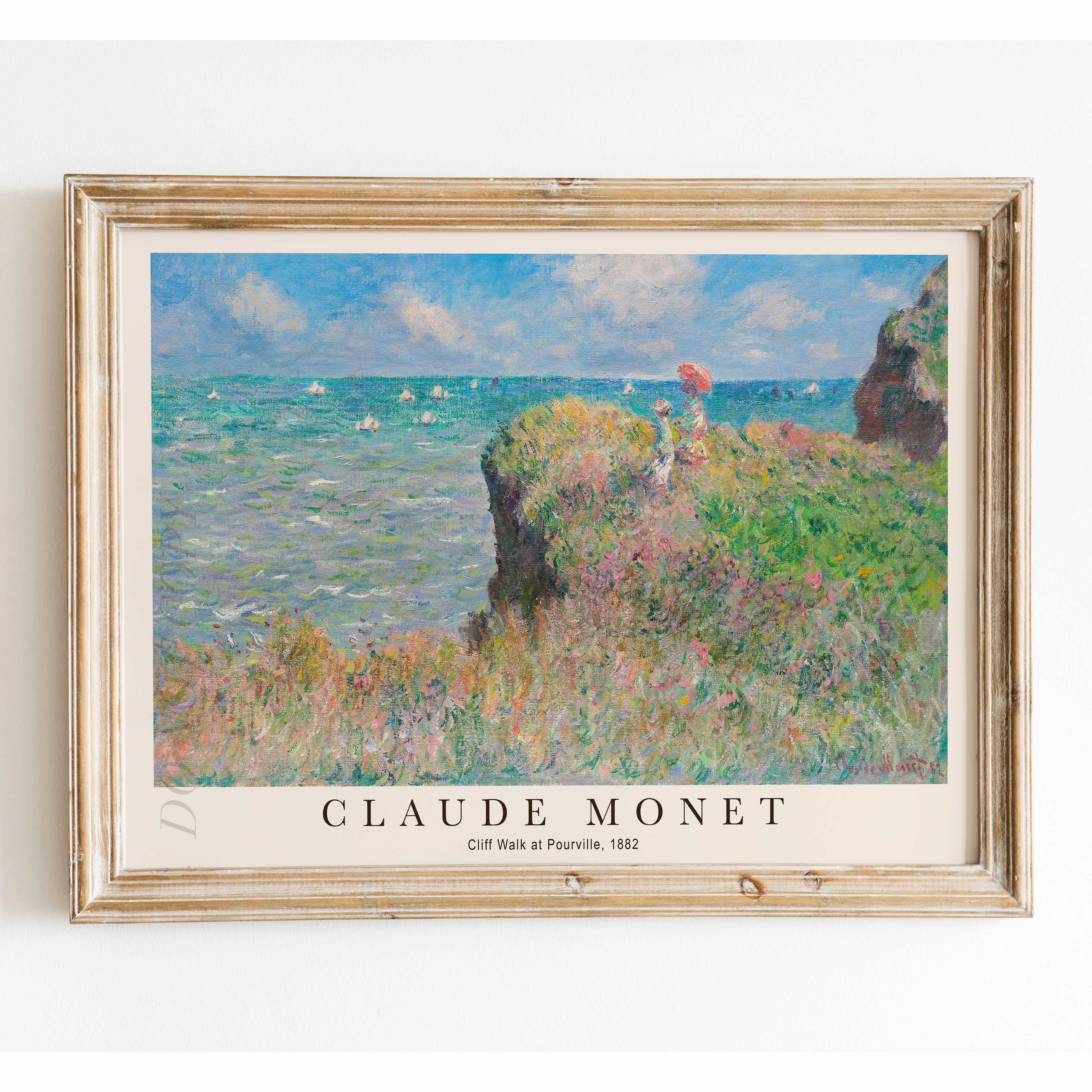 Claude Monet - Cliff Walk at Pourville
