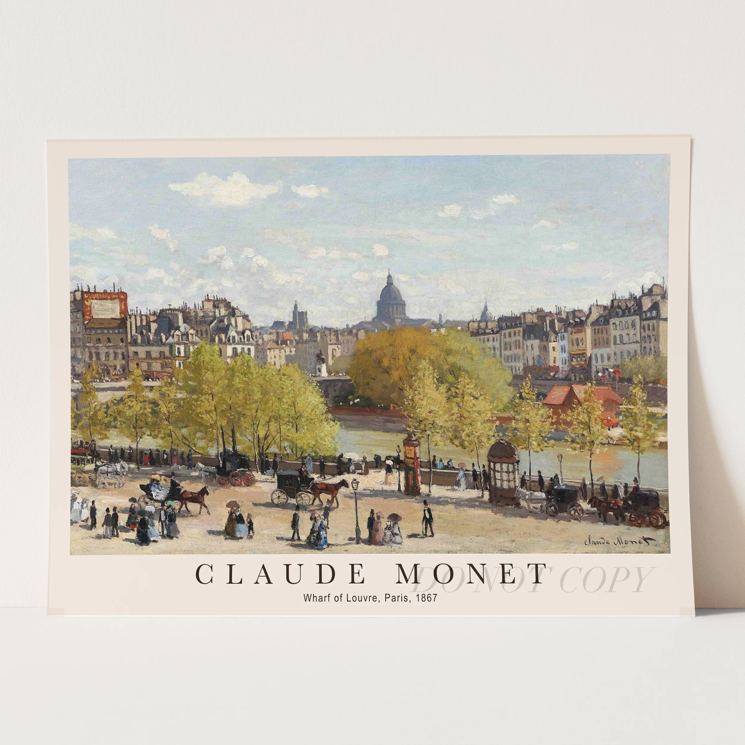 Claude Monet - Wharf of Louvre, Paris - Image 3
