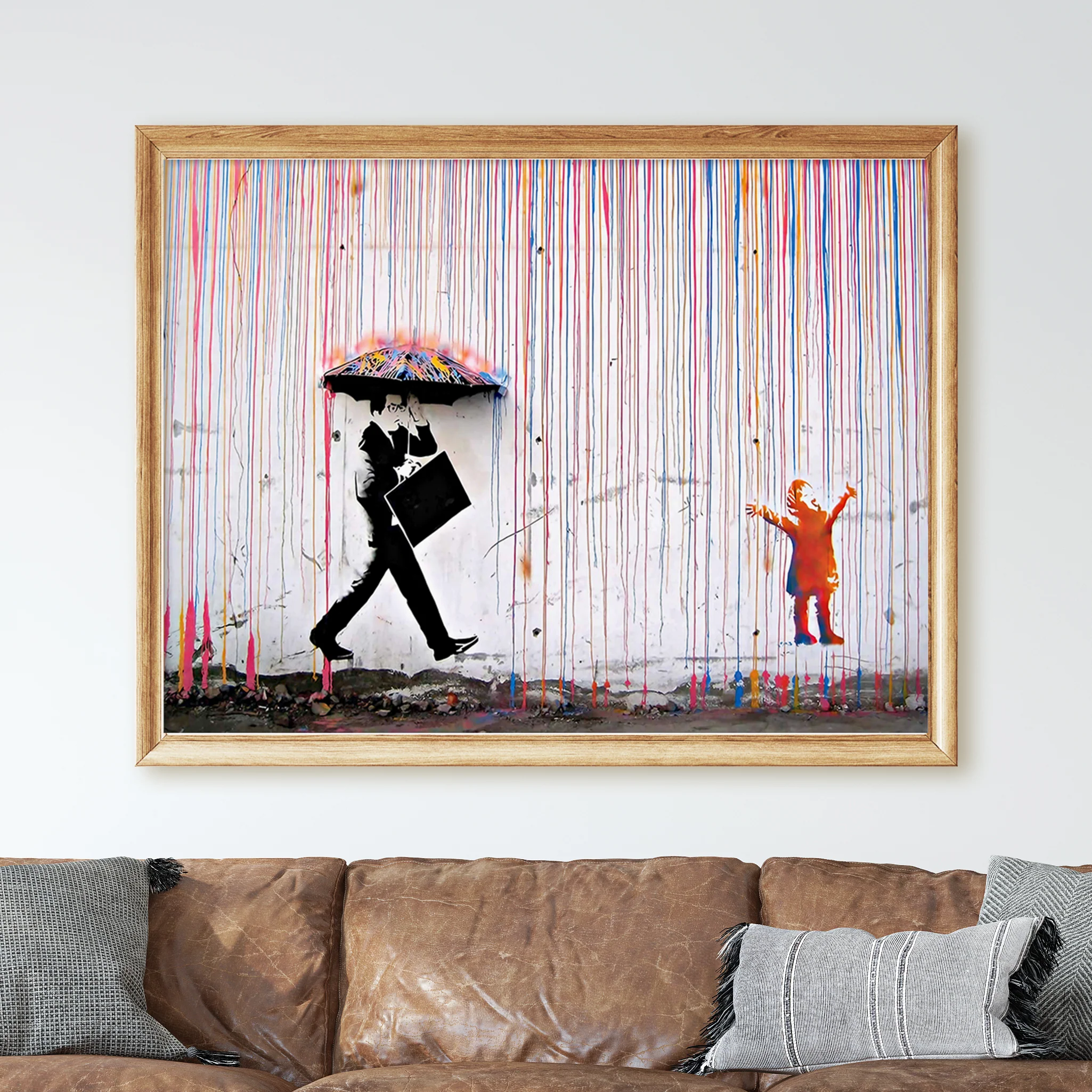 Colored Rain Banksy - Image 2