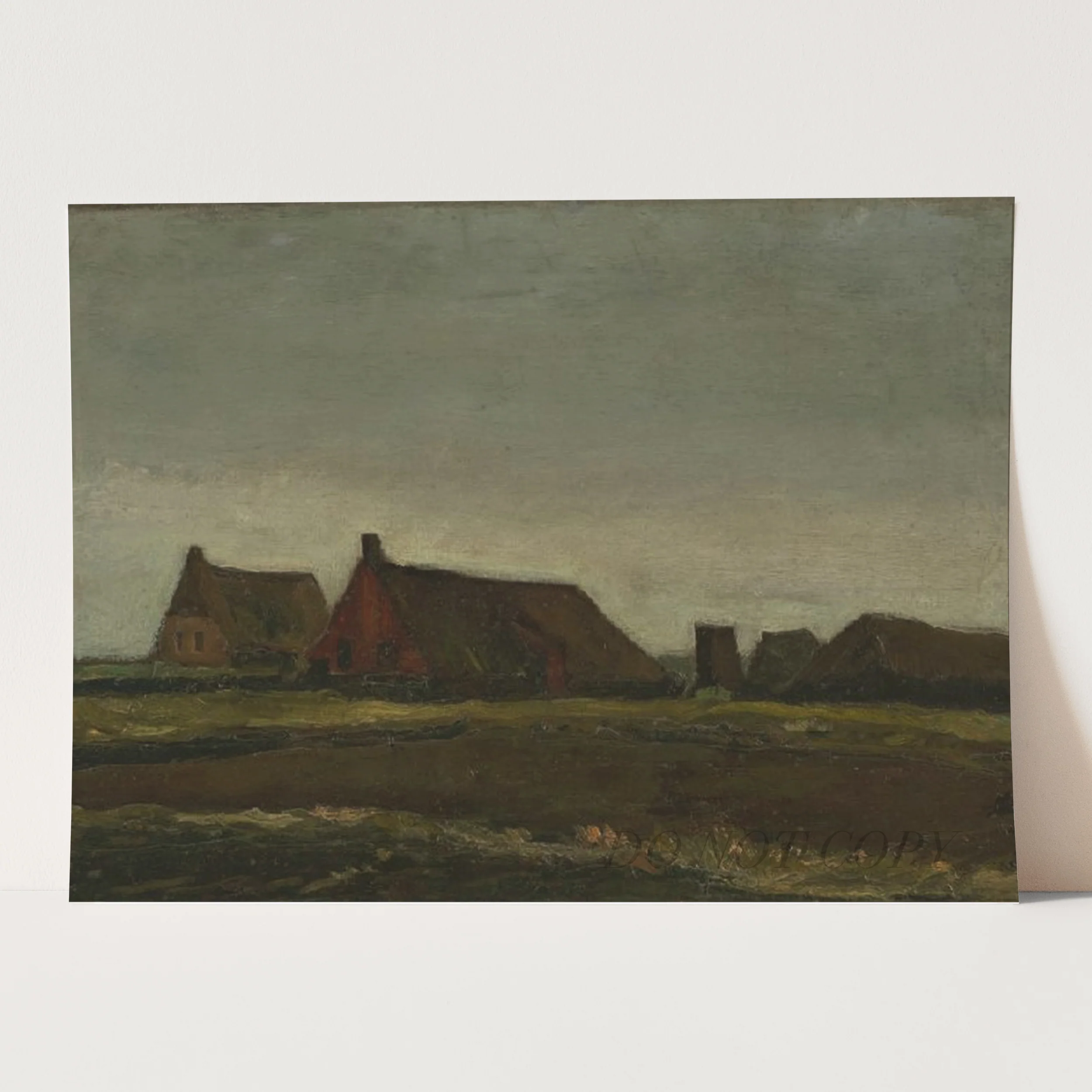 Cottages (1883) by Van Gogh - Image 3