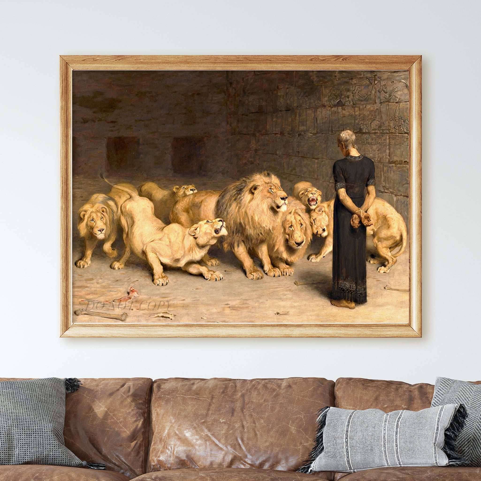 Daniel in the Lions' Den 1872 by Briton Rivière - Image 2