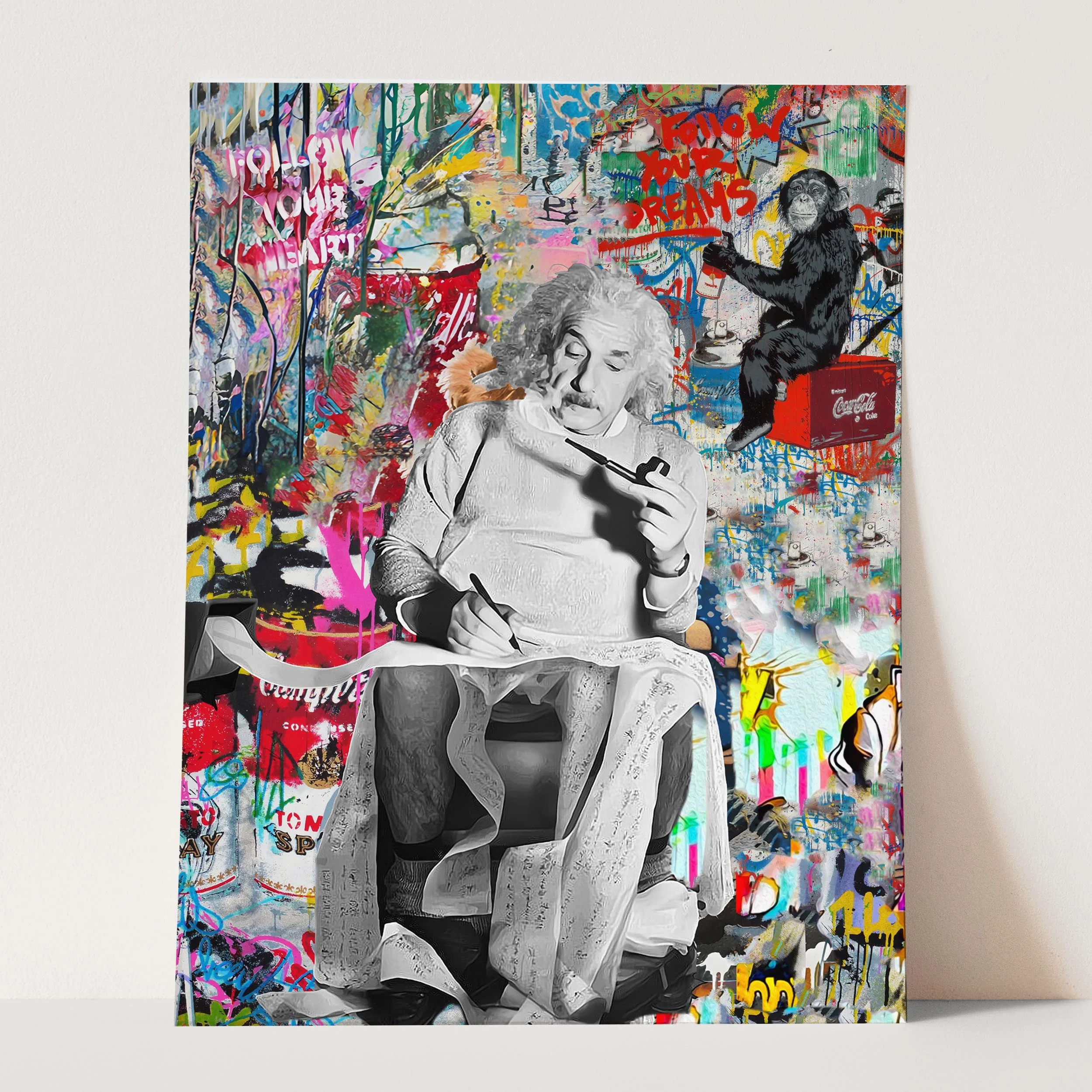 Einstein on Toilet Banksy - Image 3