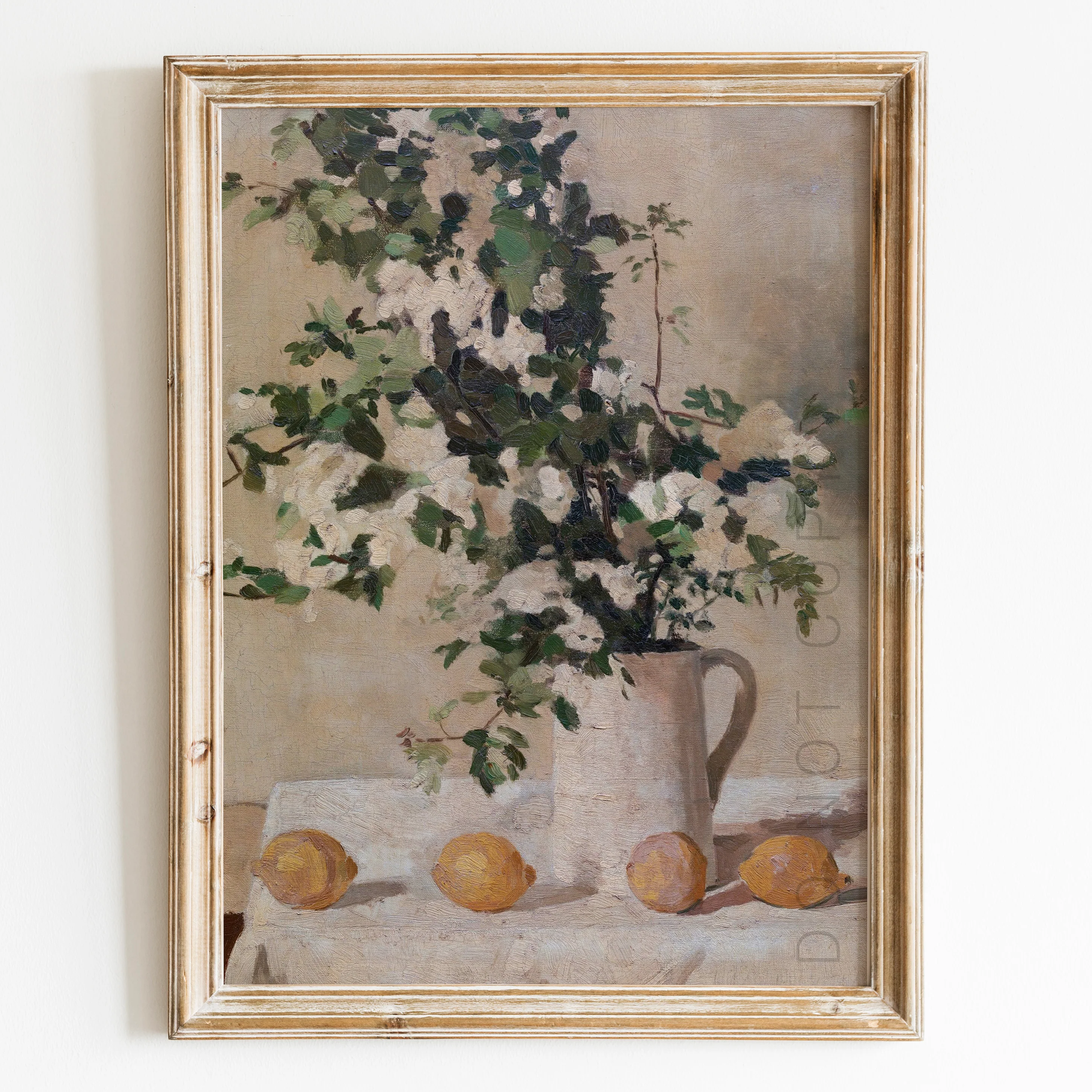 Flowers & Lemons Still Life