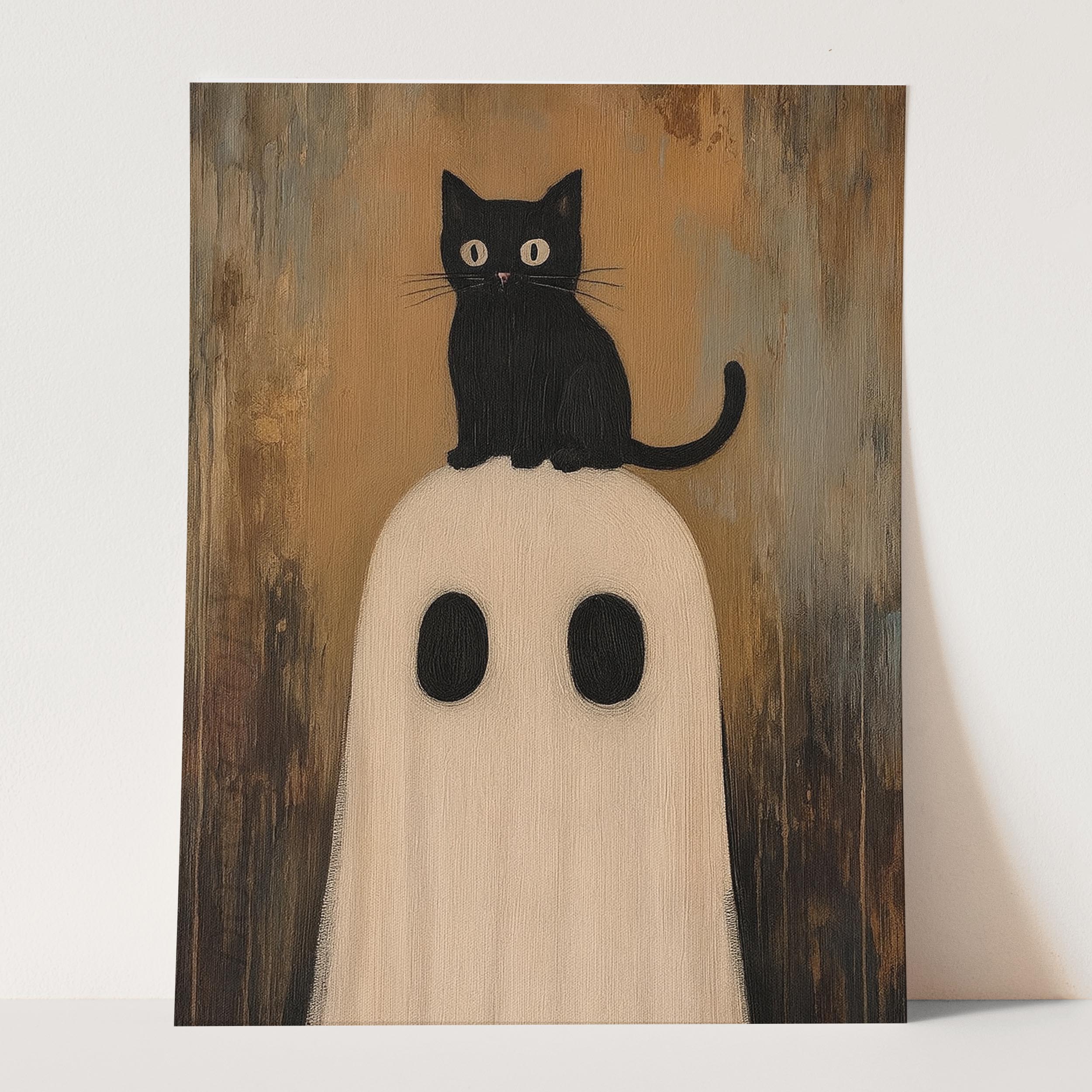 Ghost With Black Cat - Image 3