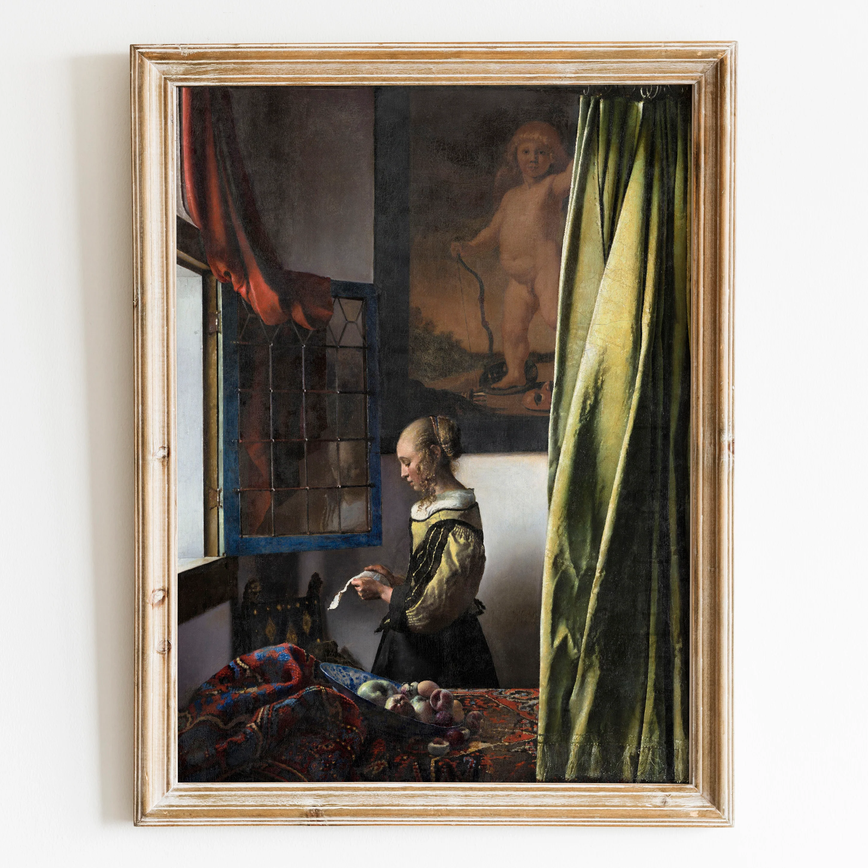 Girl Reading a Letter at an Open Window