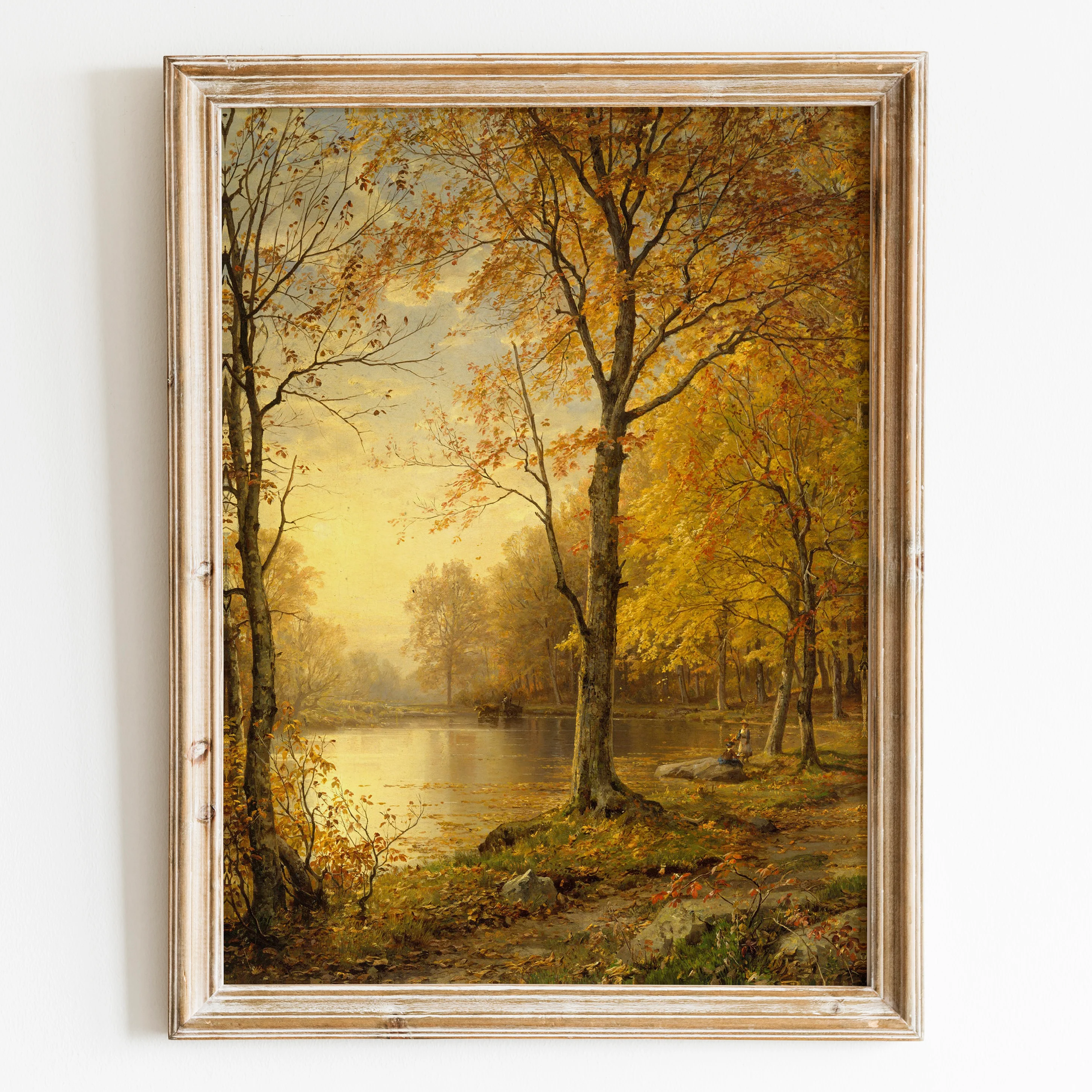 Golden Trees By The River