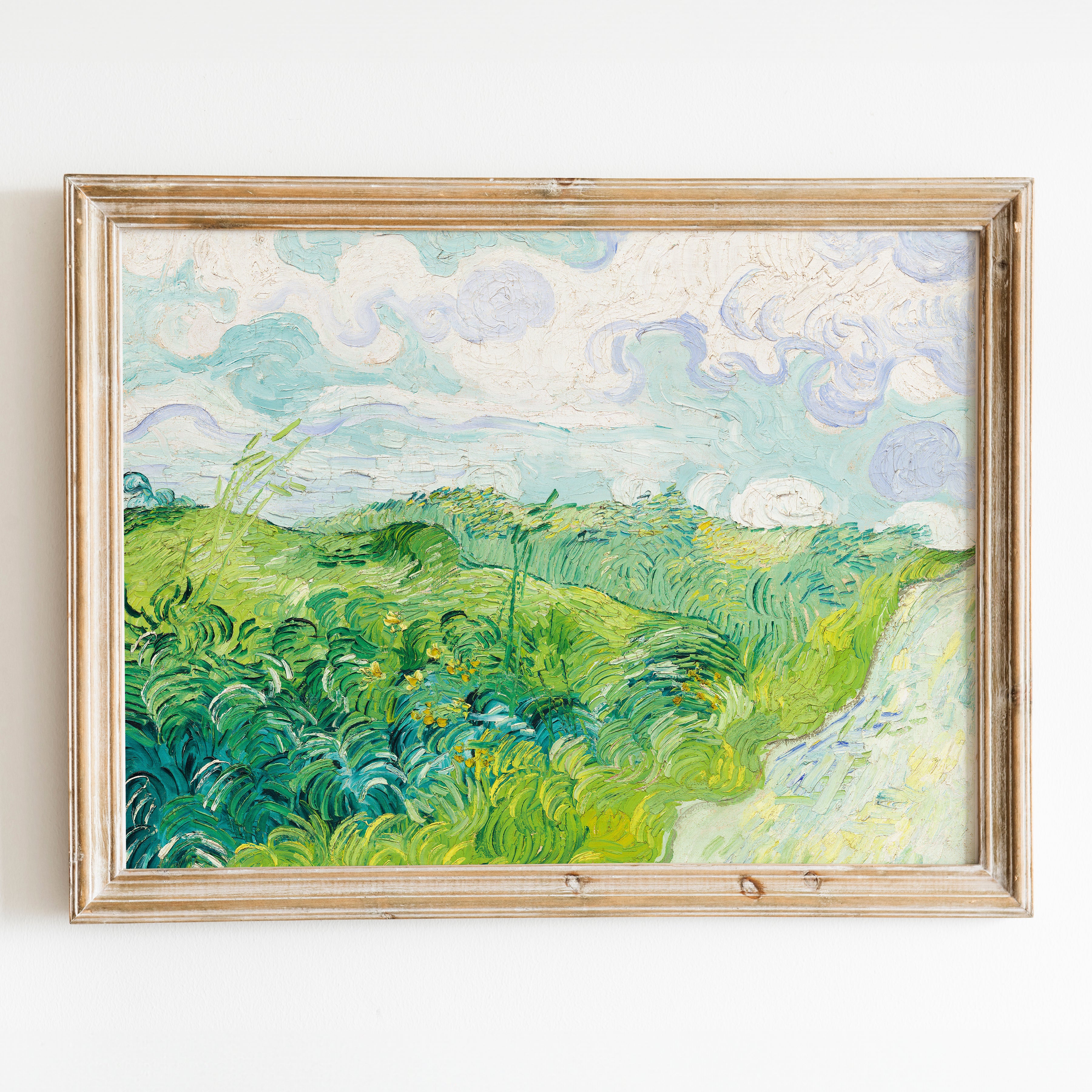 Green Wheat Fields, Auvers (1890) by Van Gogh