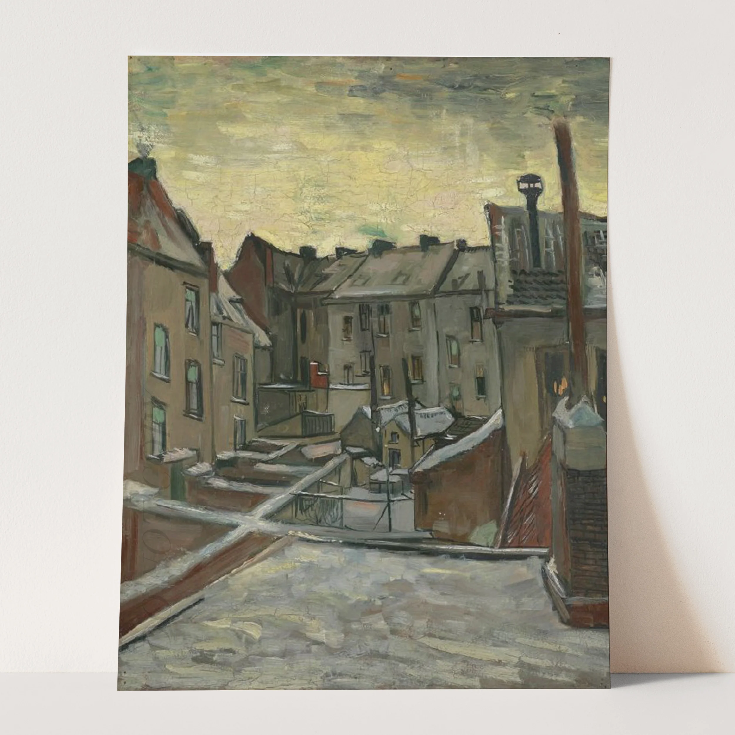 Houses Seen from the Back (1885-1886) by Van Gogh - Image 3