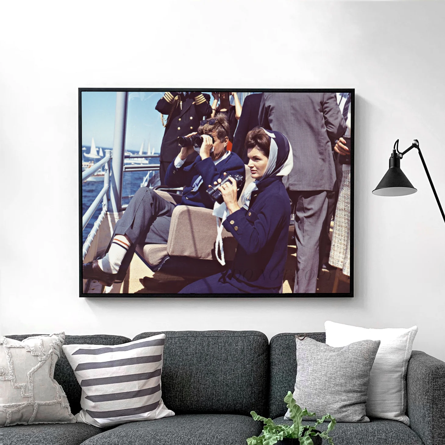 JFK and Jackie Kennedy Watching Sailing Competition, Cape Cod - Image 2