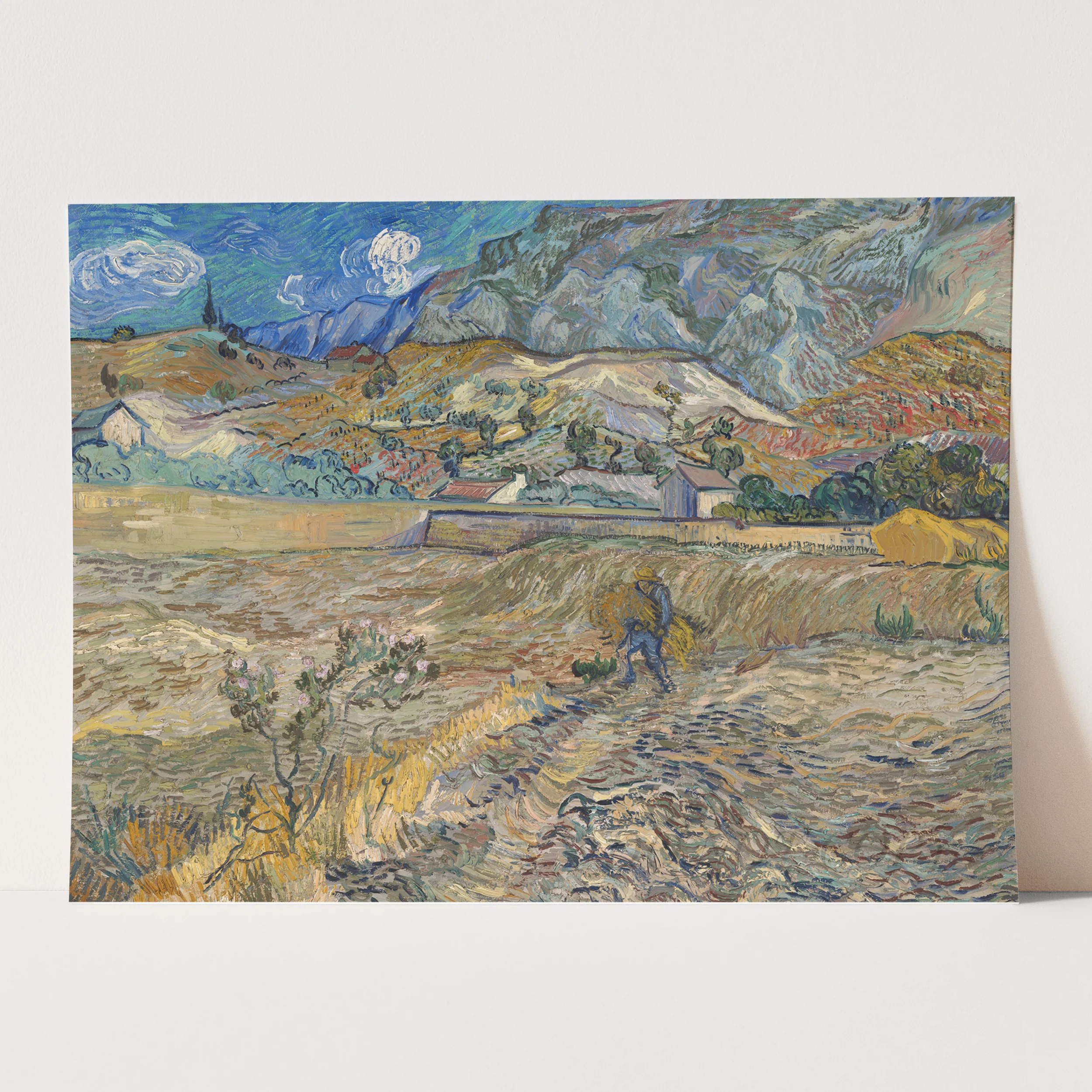 Landscape at Saint-Rémy by Vincent Van Gogh - Image 3