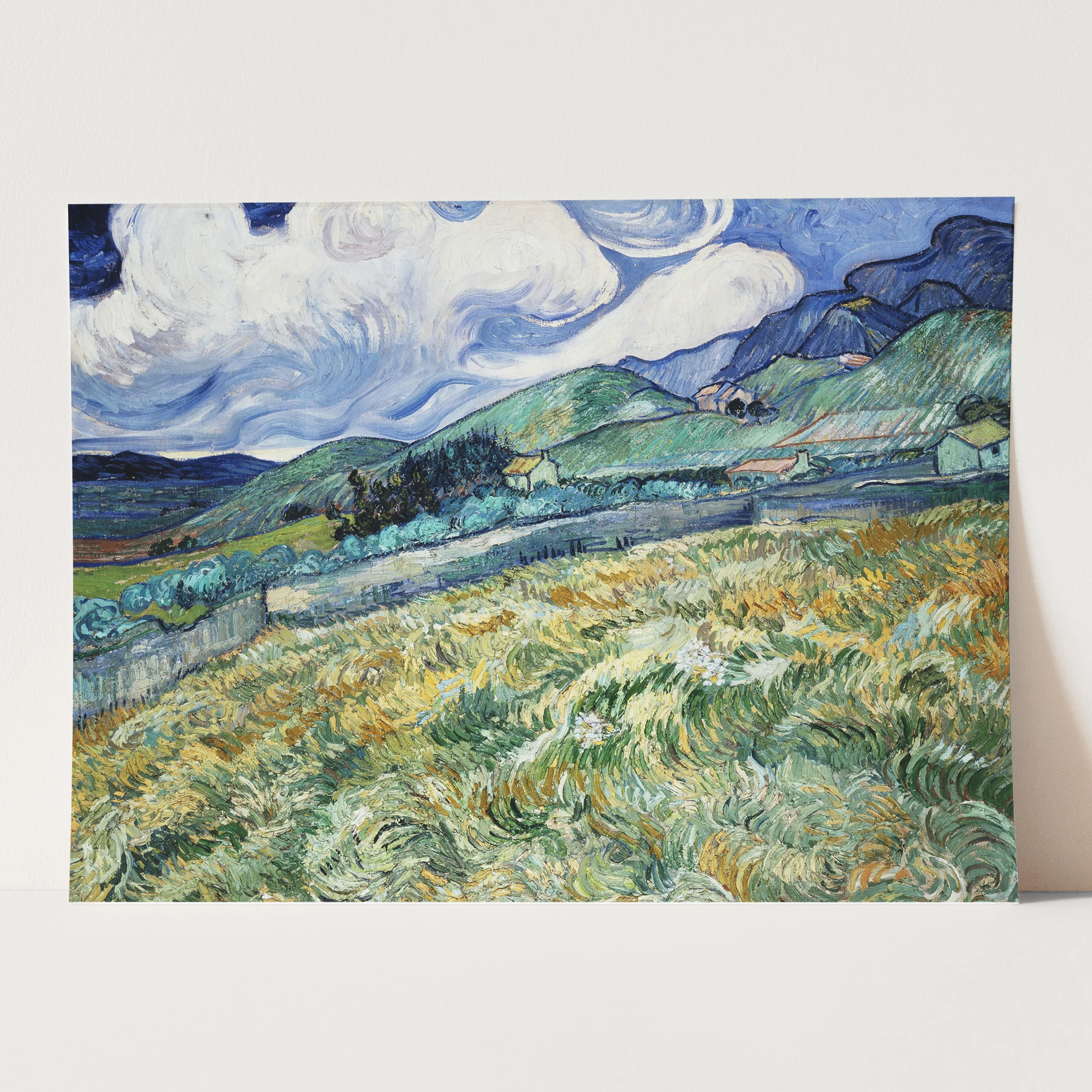 Landscape from Saint-Rémy (1889) by Van Gogh - Image 3