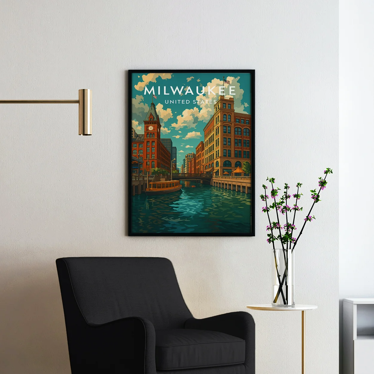 Milwaukee Vintage Travel Poster - Image 2