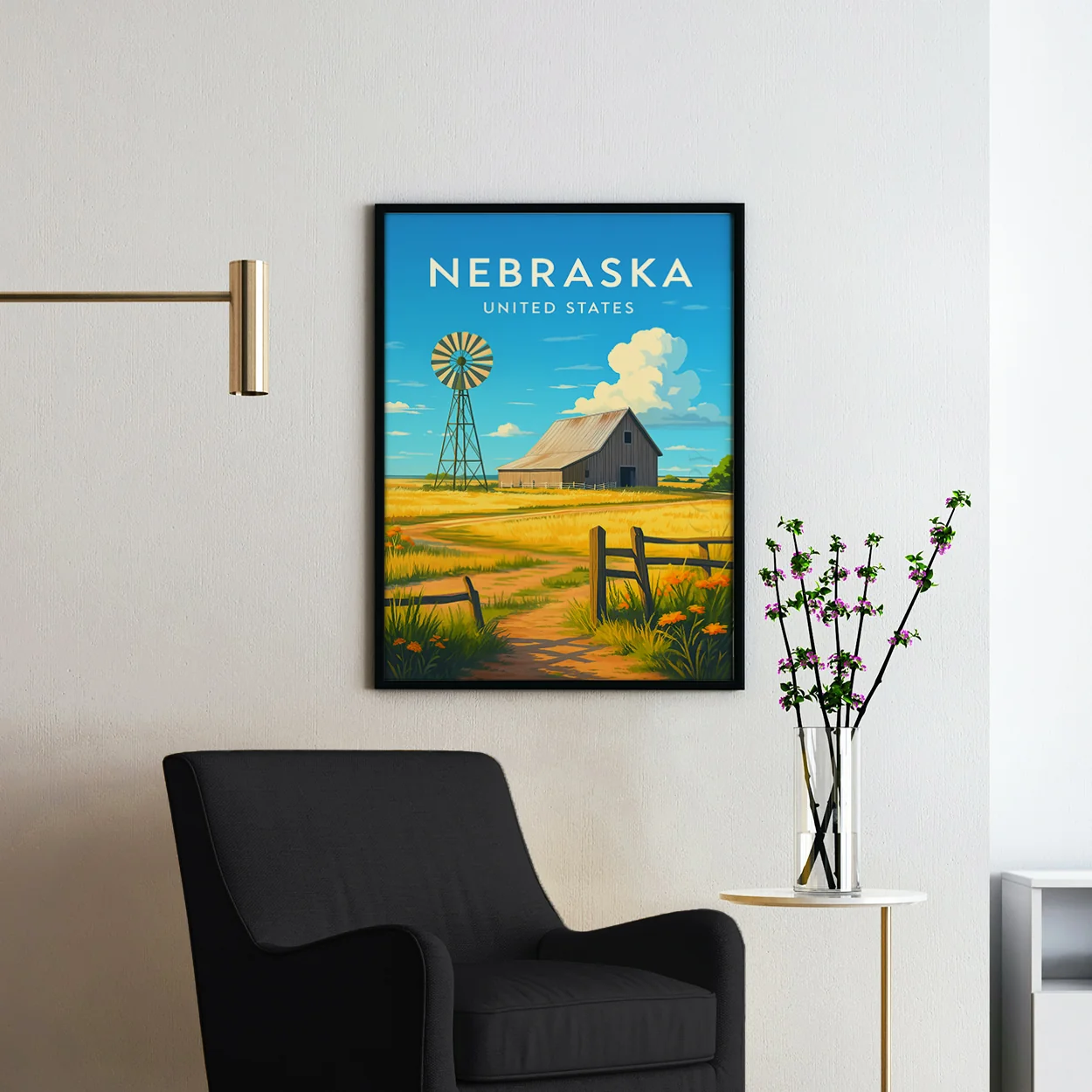 Nebraska Vintage Travel Poster - Image 2