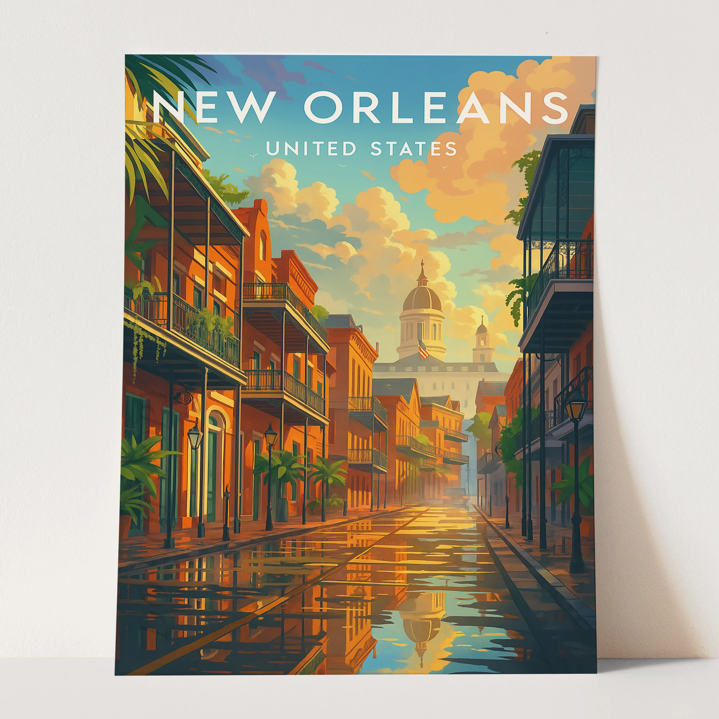 New Orleans Vintage Travel Poster - Image 3