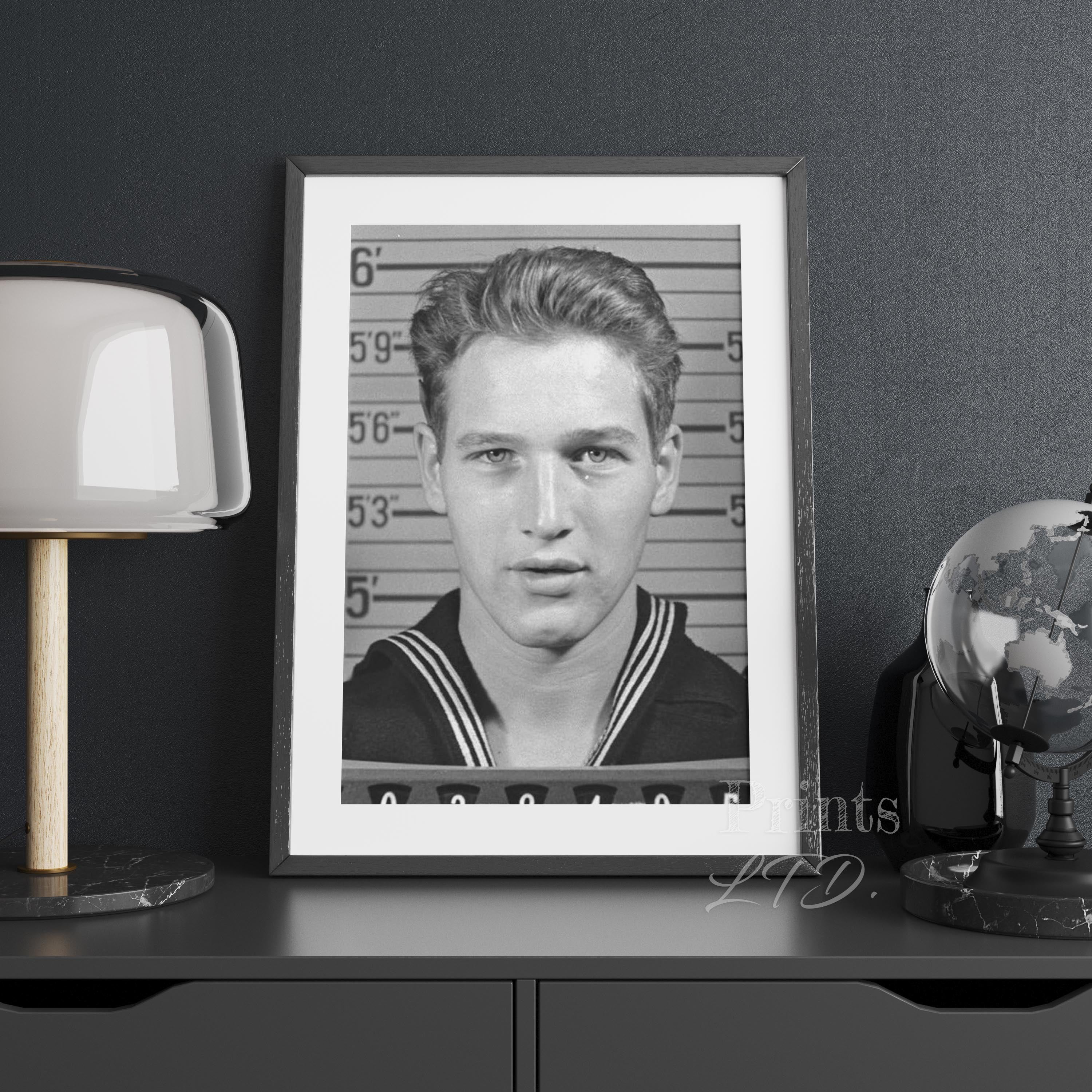 Paul Newman US Navy Mugshot - Image 2
