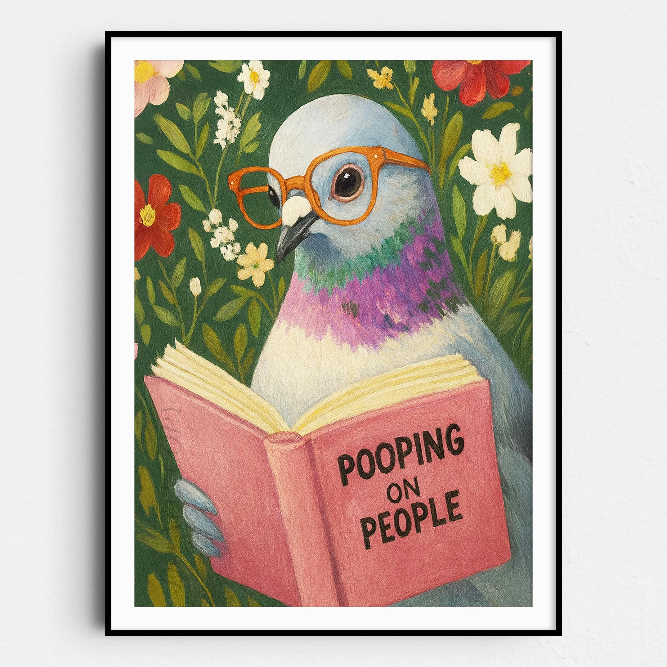 Pigeon Reading Pooping On People Book