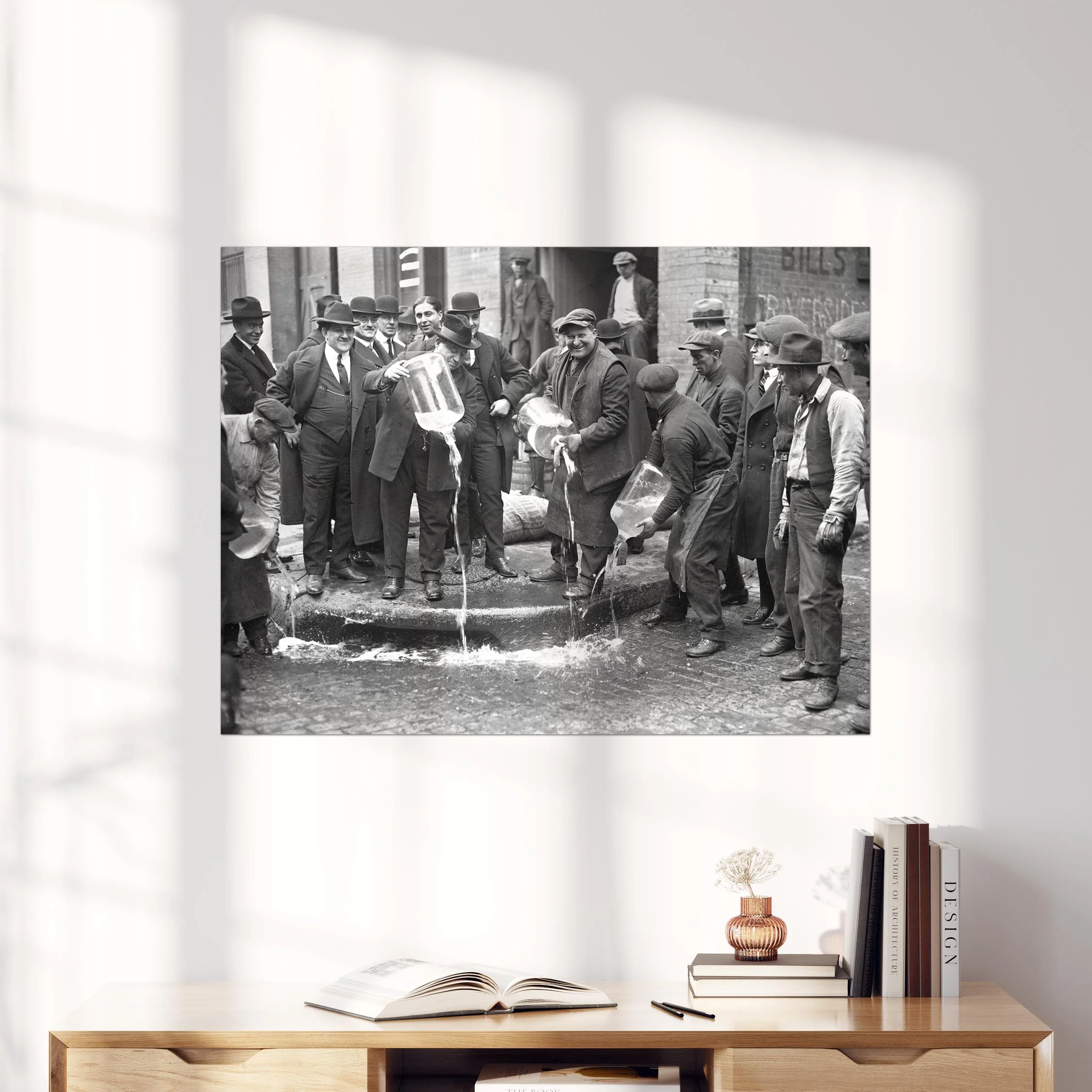 Prohibition 1920s Dumping Beer Out - Image 4