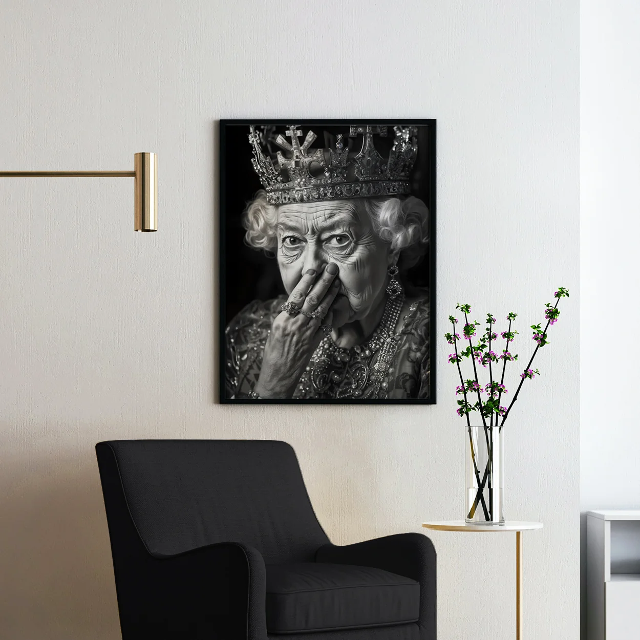 Queen Elizabeth Plugging Her Nose - Image 2