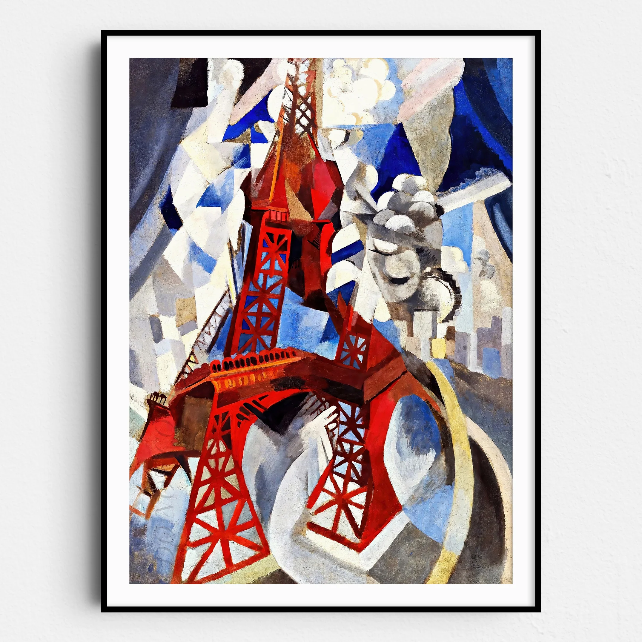 Red Eiffel Tower (1911) by Robert Delaunay