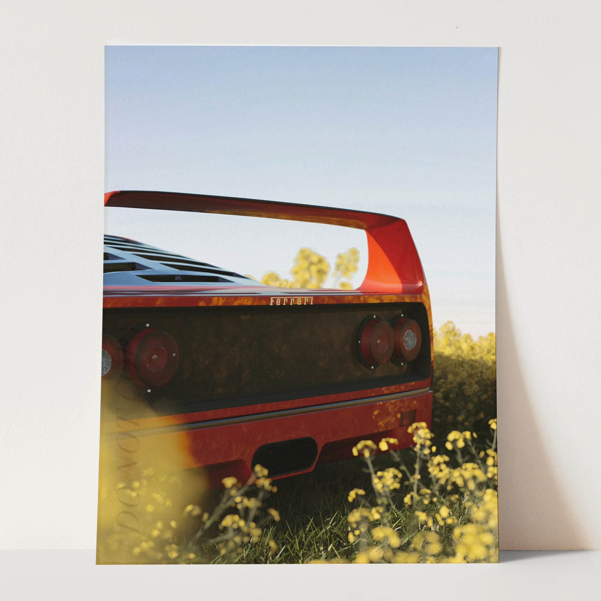 Red Ferrari F40 Spoiler - Image 3