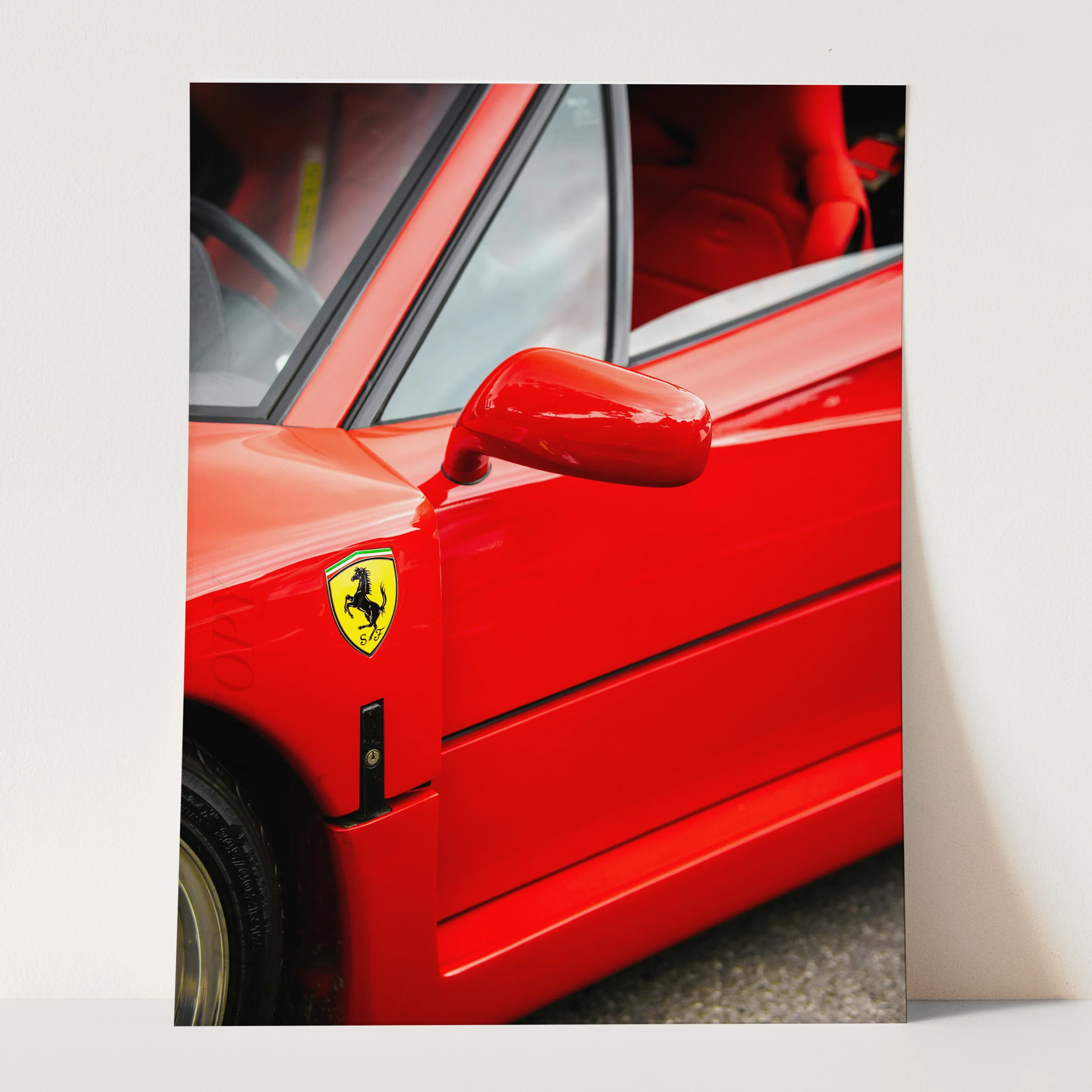 Red Ferrari Side Logo - Image 3