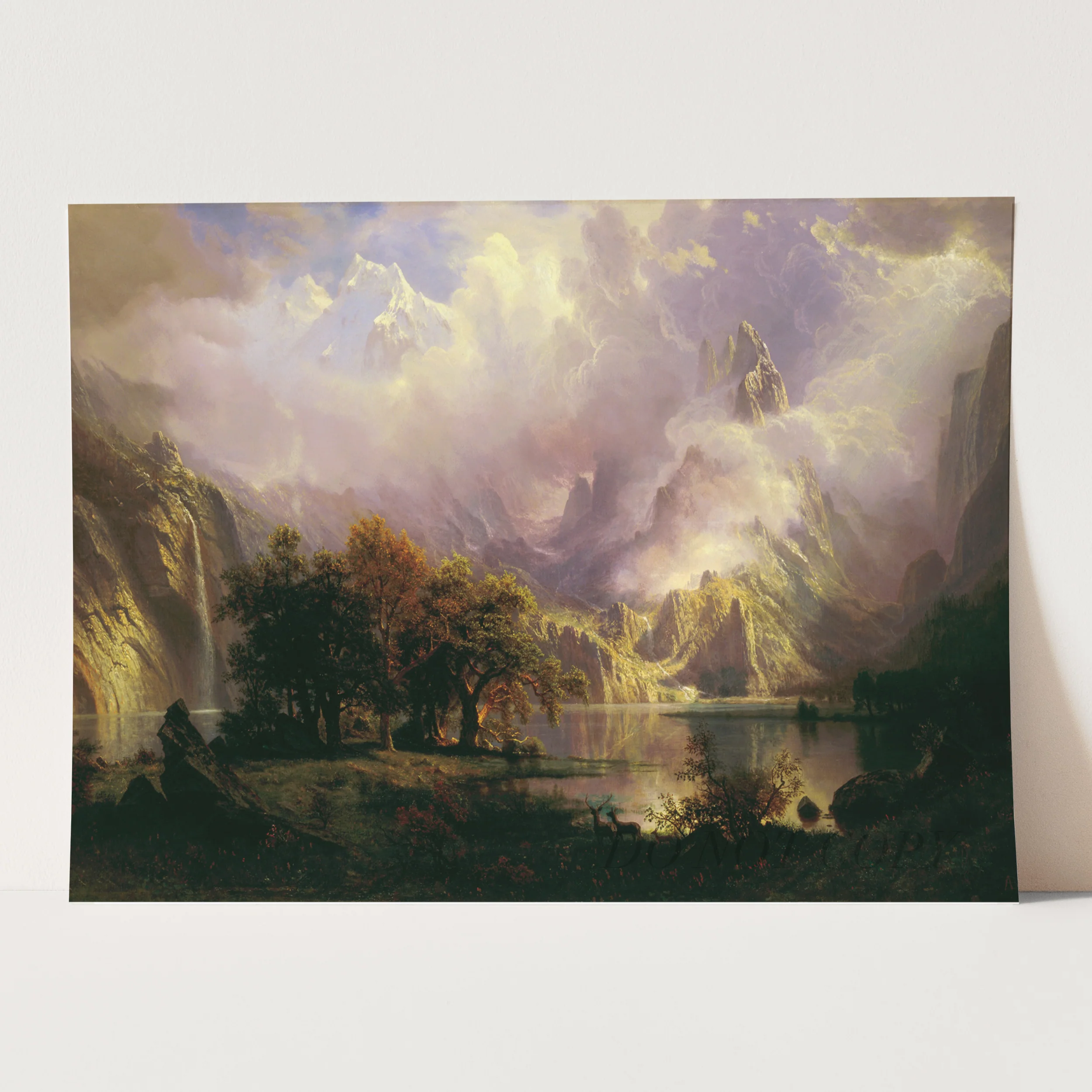 Rocky Mountain Landscape (1870) by Albert Bierstadt - Image 3