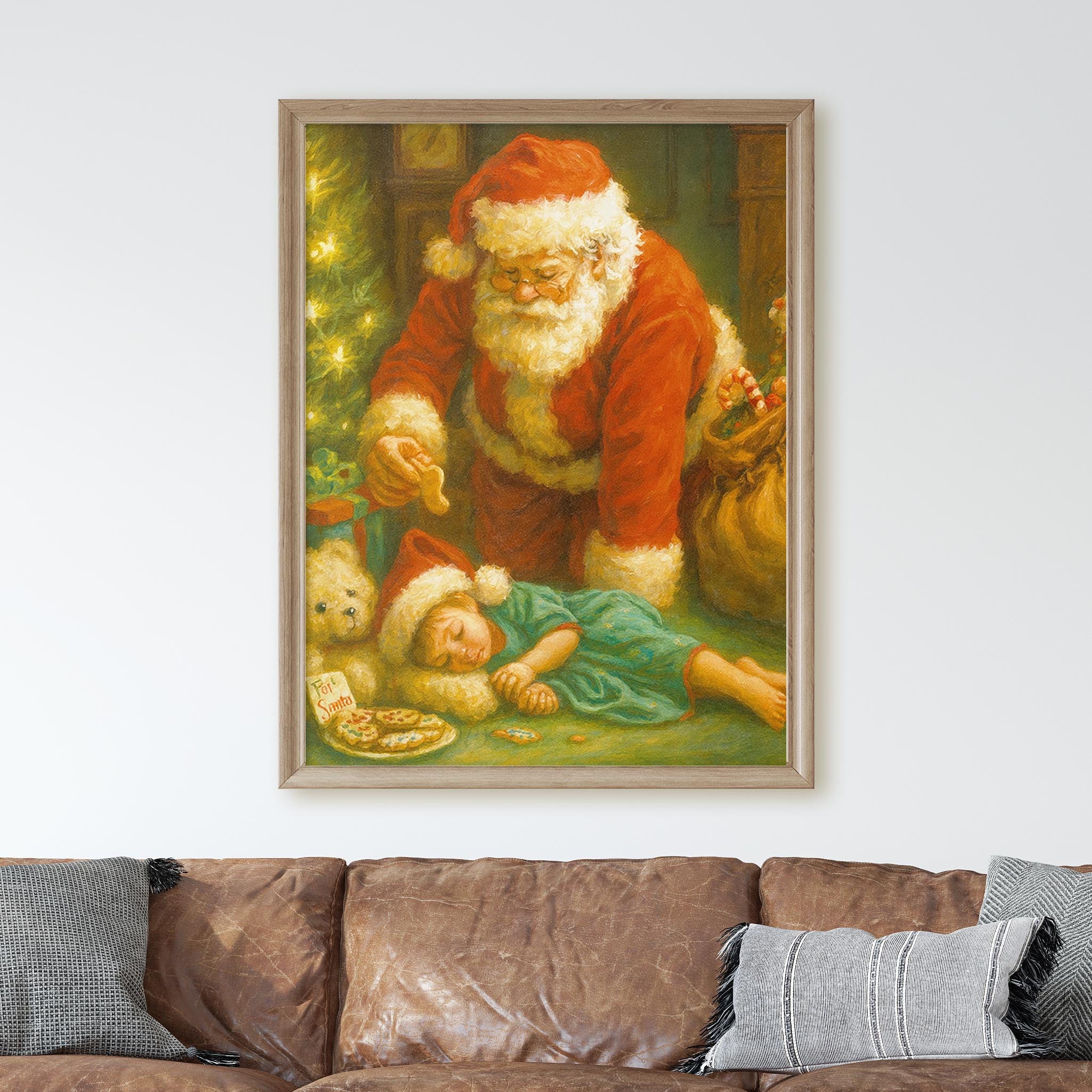 Santa Claus Eating Cookies - Image 2
