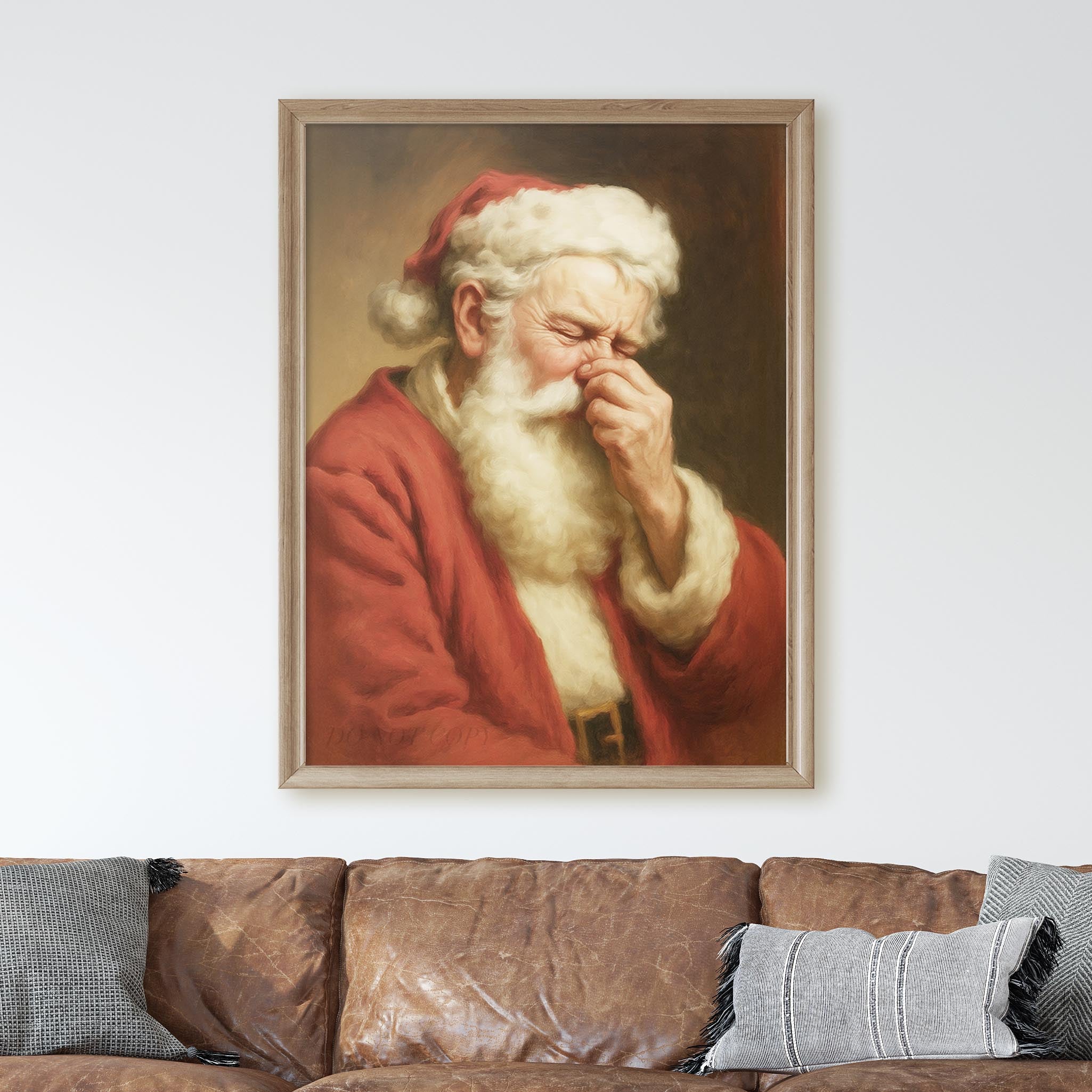 Santa Claus Plugging His Nose - Image 2