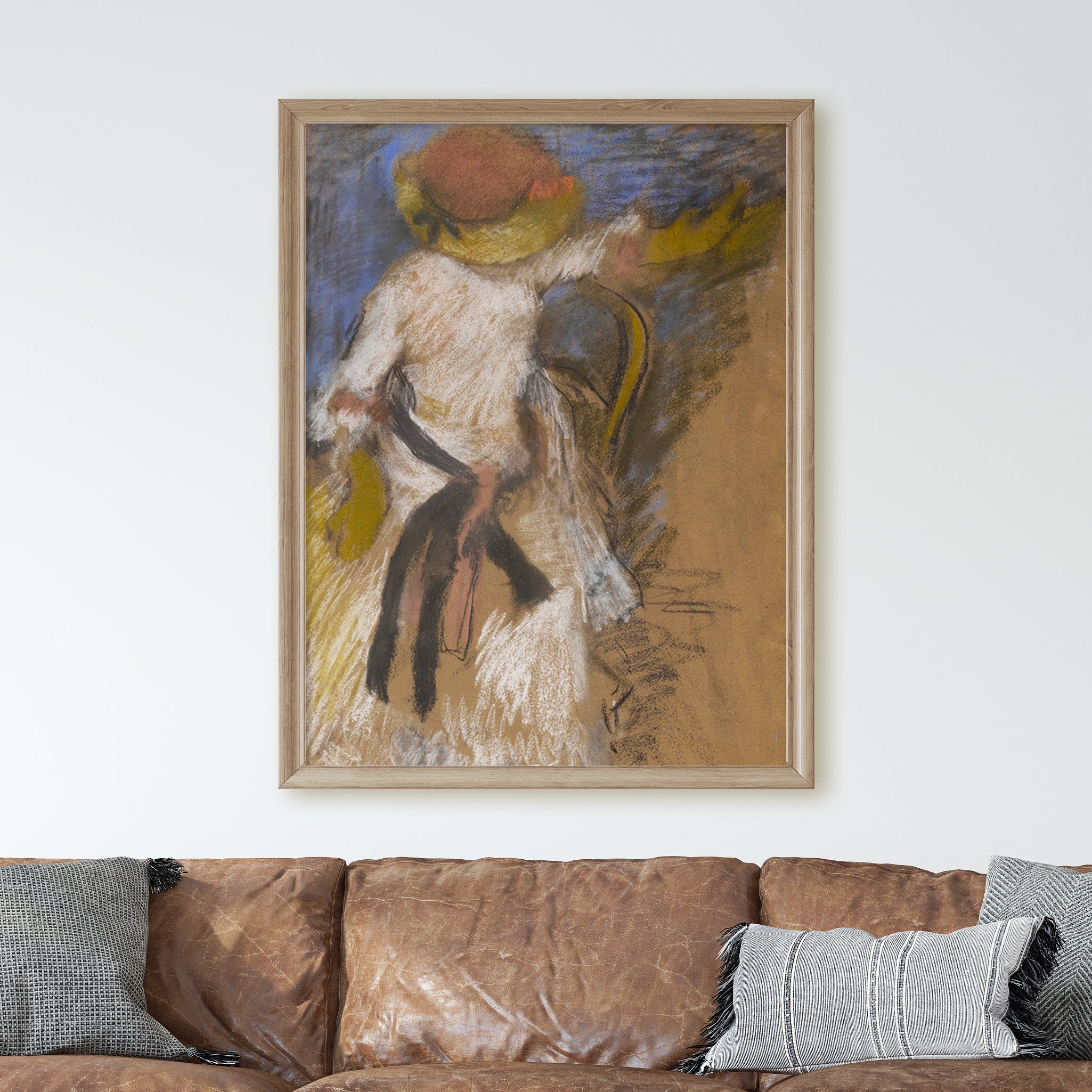 Seated Woman in a White Dress by Edgar Degas - Image 2