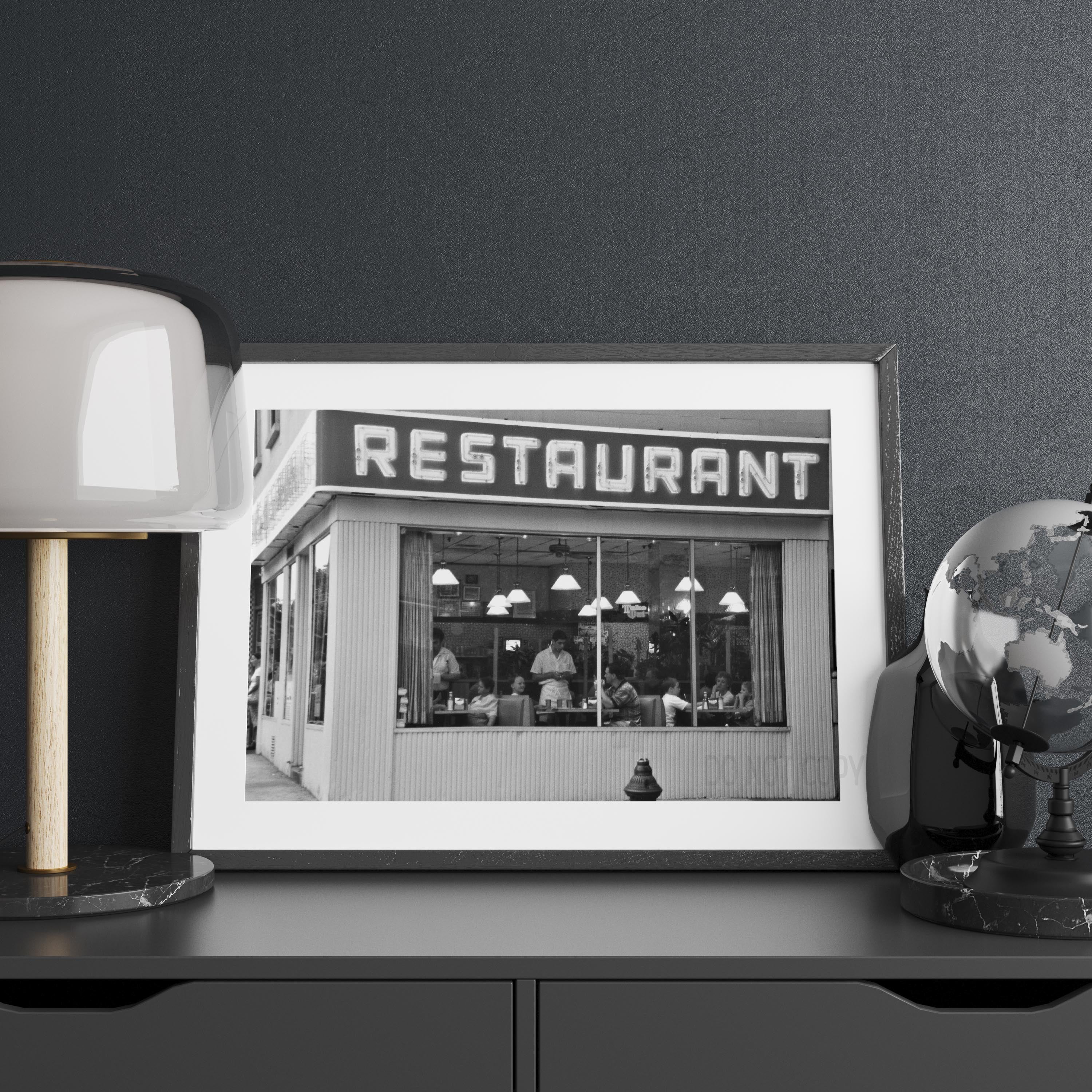 Seinfeld Restaurant in Black & White - Image 2