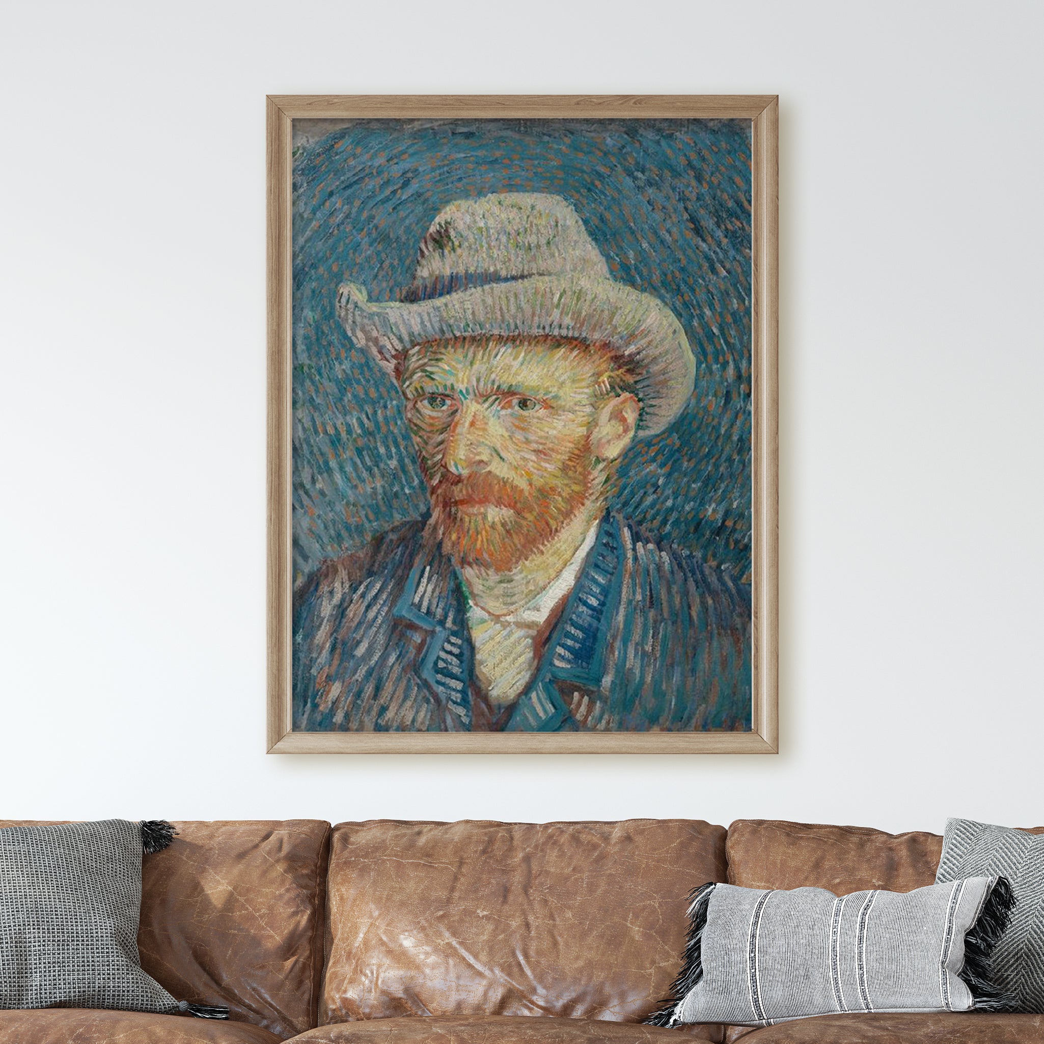 Self-Portrait with Grey Felt Hat (1887) by Van Gogh - Image 2