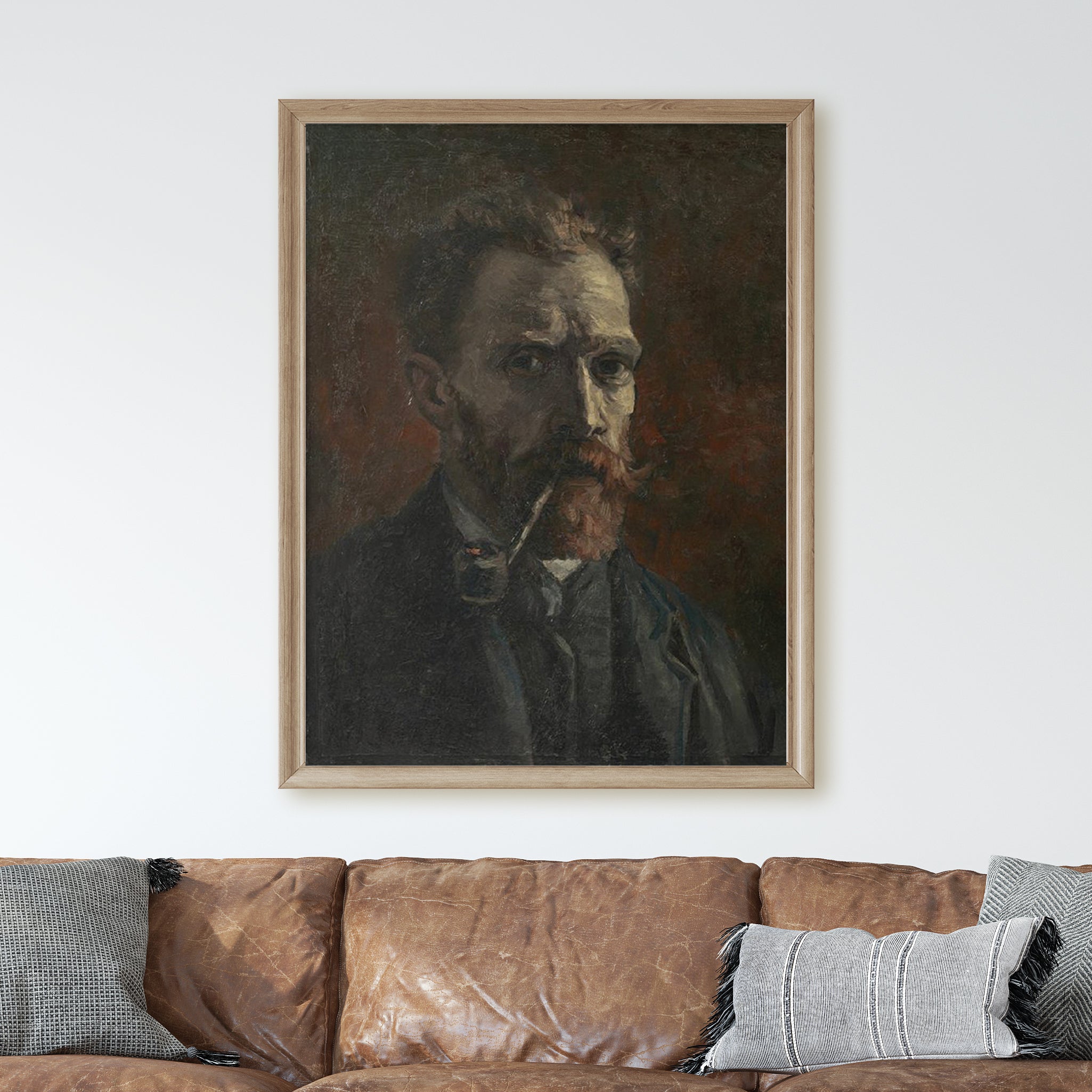 Self-Portrait with Pipe (1886) by Van Gogh - Image 2
