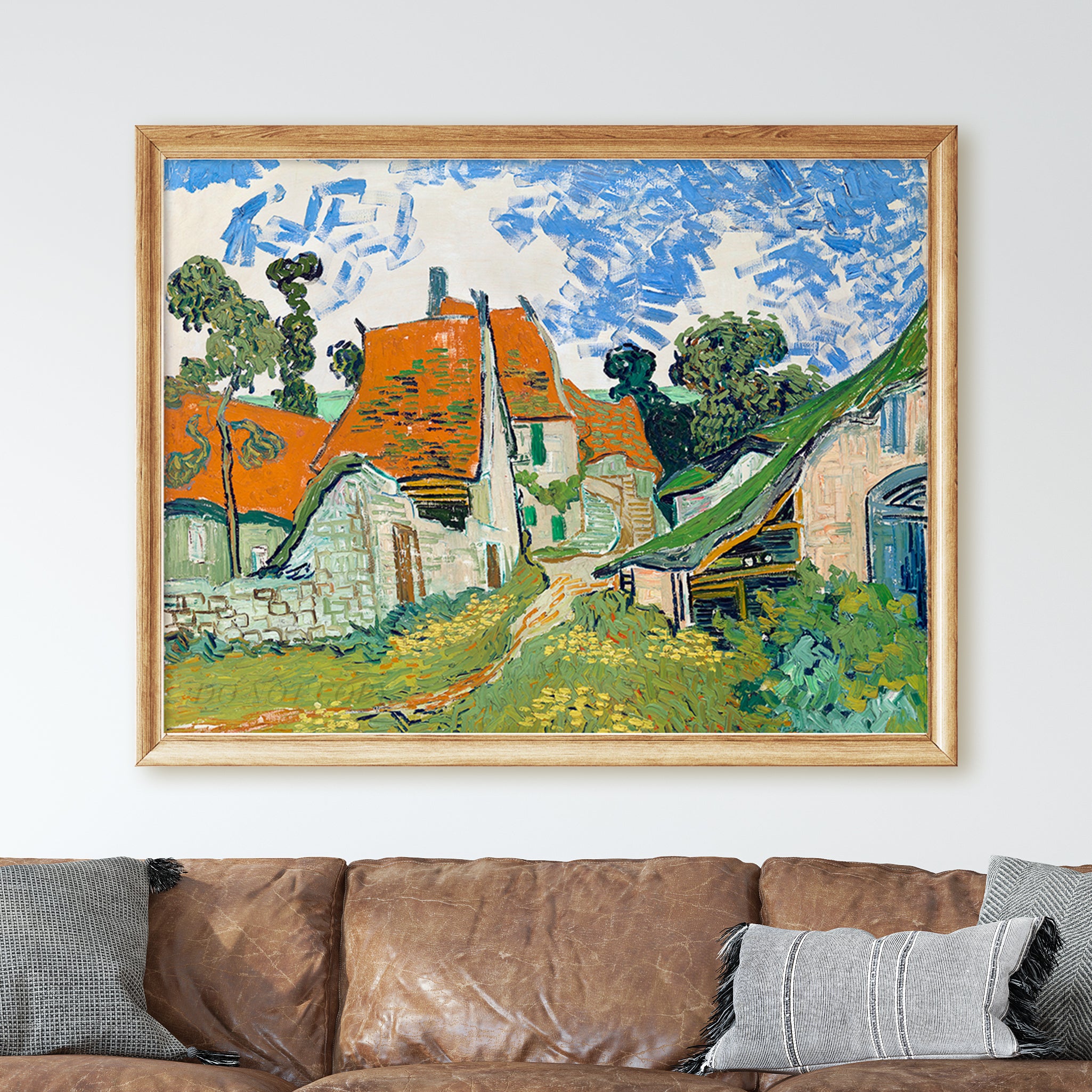 Street in Auvers-sur-Oise (1890) by Van Gogh - Image 2