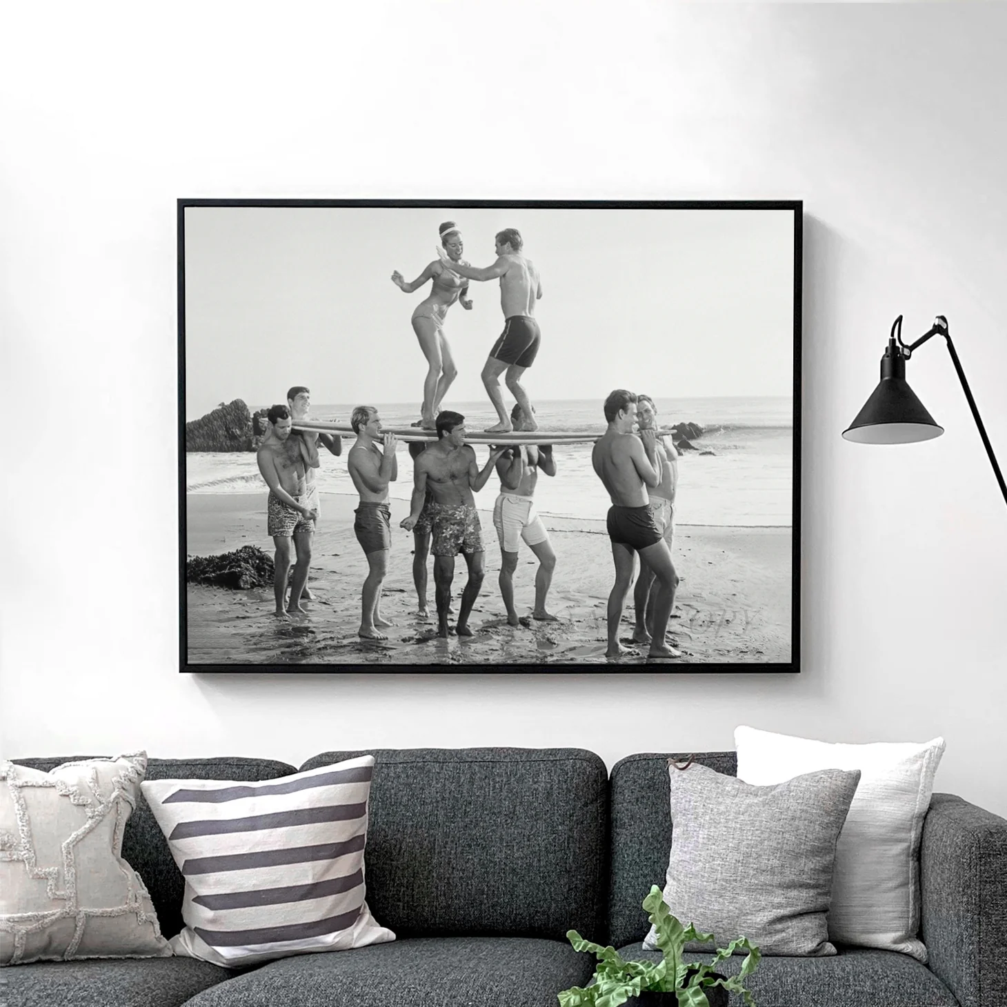 Surfers Beach Party Retro Photo 1950s 1960s - Image 2