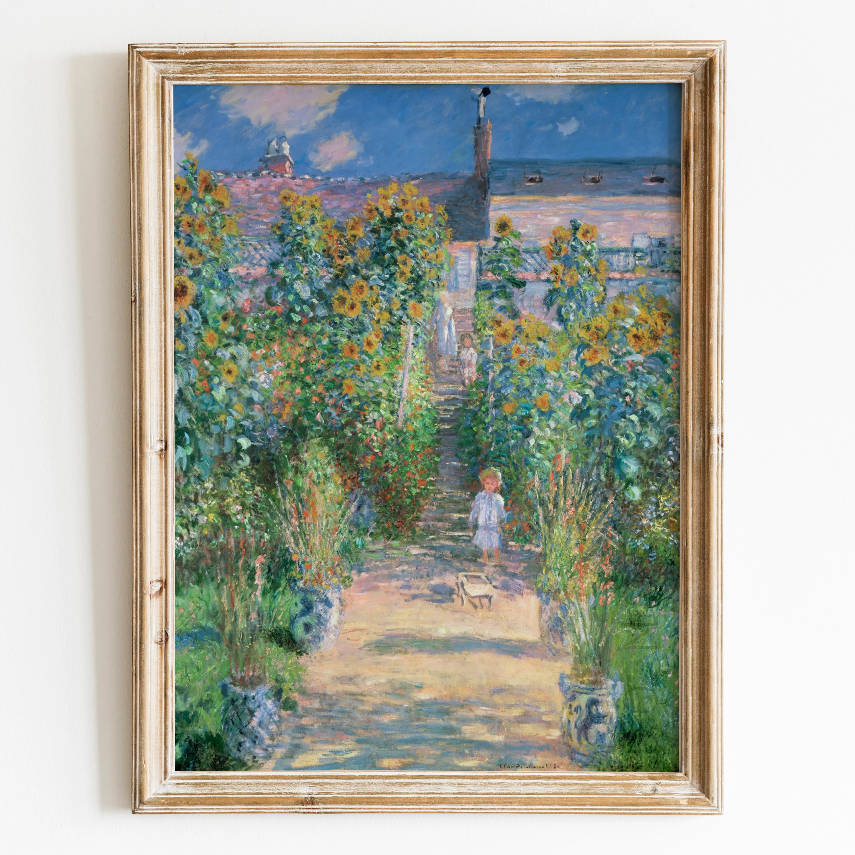 The Artist's Garden at Vétheuil (1881) by Claude Monet