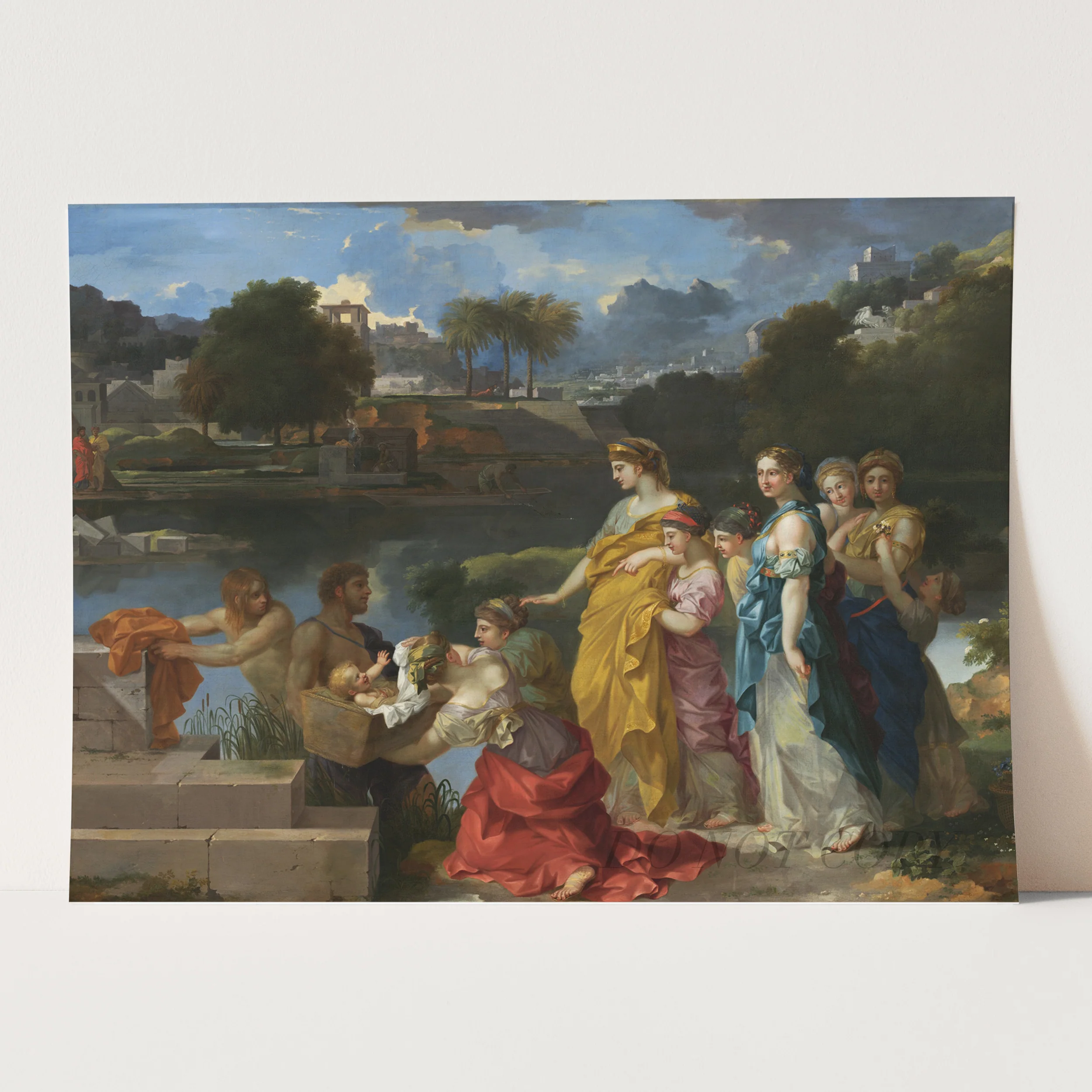 The Finding of Moses by Sébastien Bourdon - Image 3