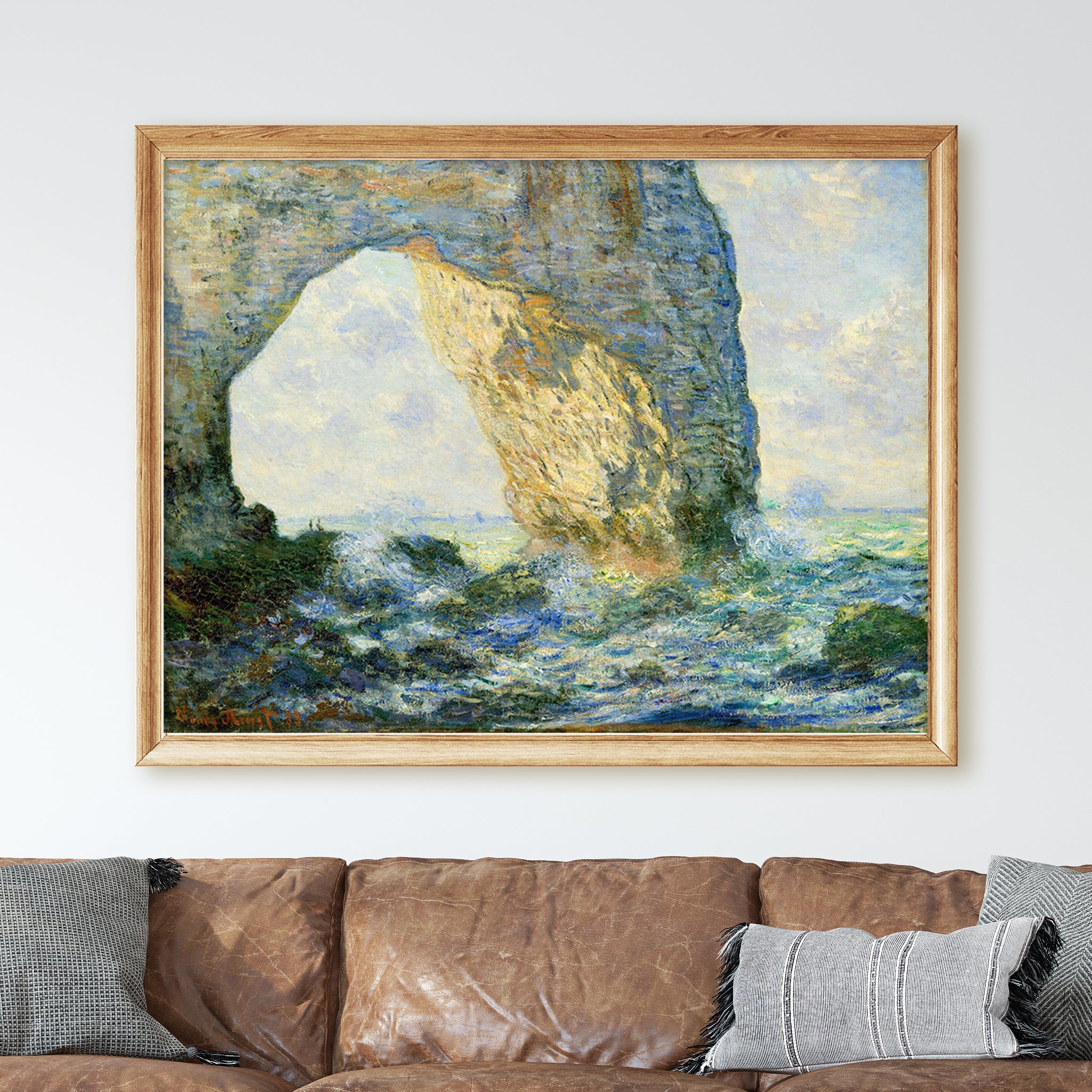 The Manneport Rock Arch by Claude Monet - Image 2