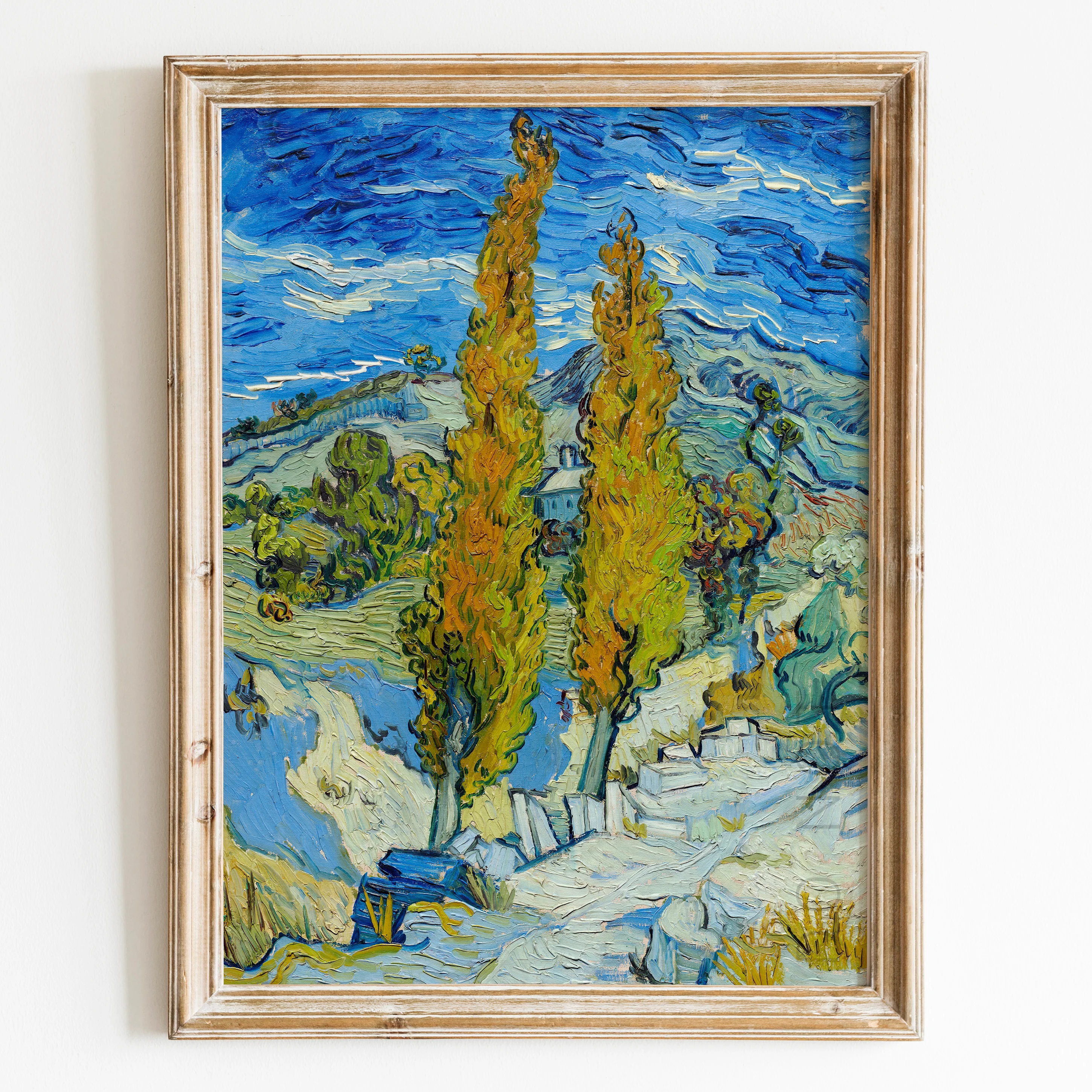 The Poplars at Saint-Rémy (1889) by Van Gogh