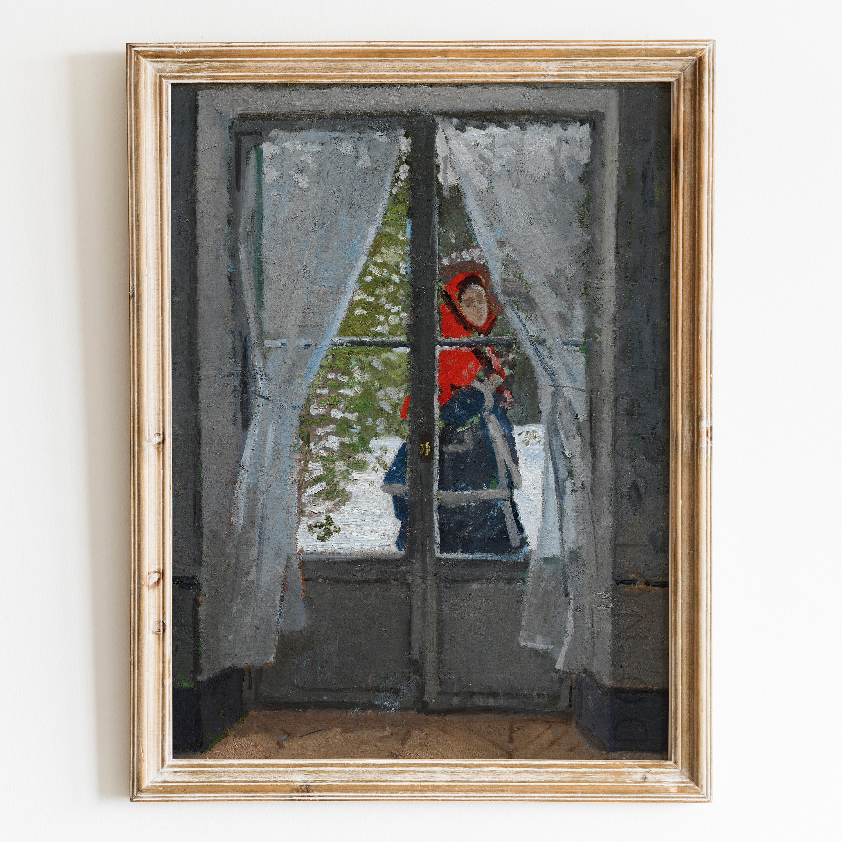 The Red Kerchief (1868–1873) by Claude Monet